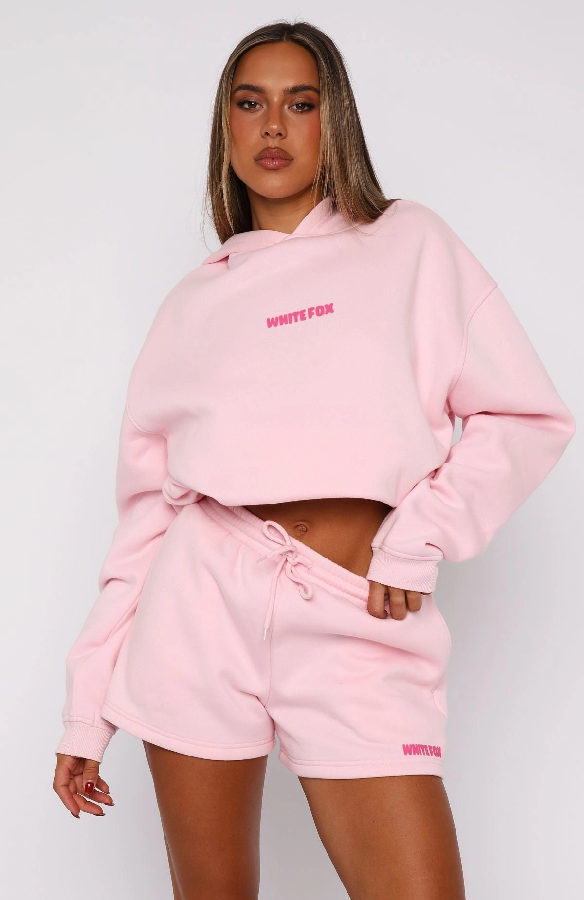 11th Street New York Or Nowhere Lounge Shorts Pink Sugar Faux Leather