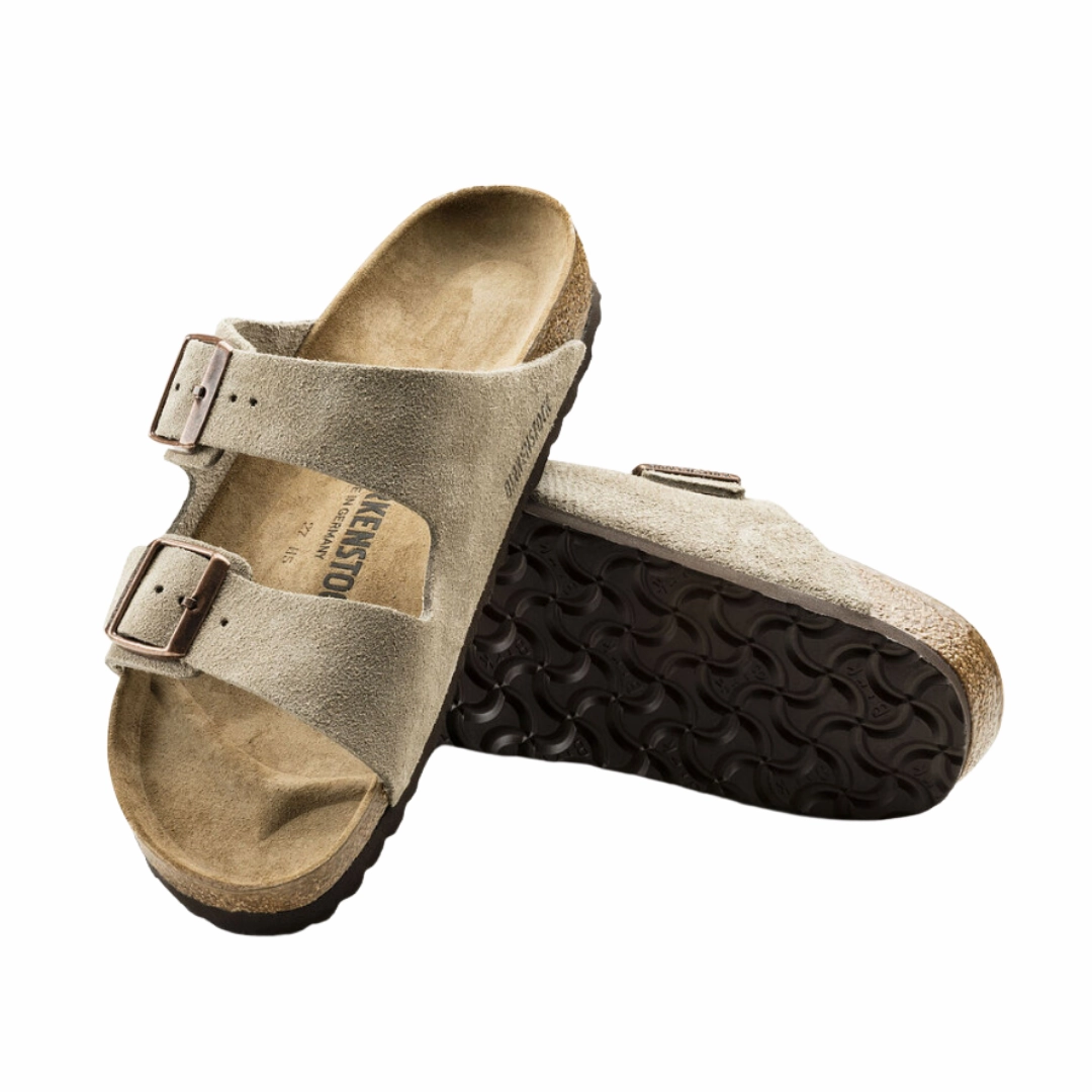 Slip Resistant Grip Women's Arizona (Suede Leather) - Taupe