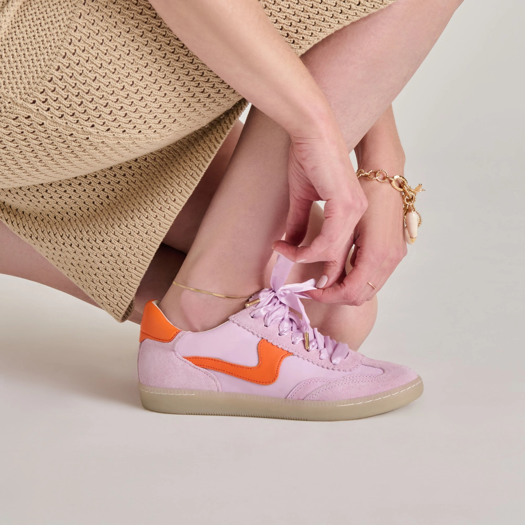 Fashion Active Anti fungal NOTICE SNEAKERS ORCHID NYLON