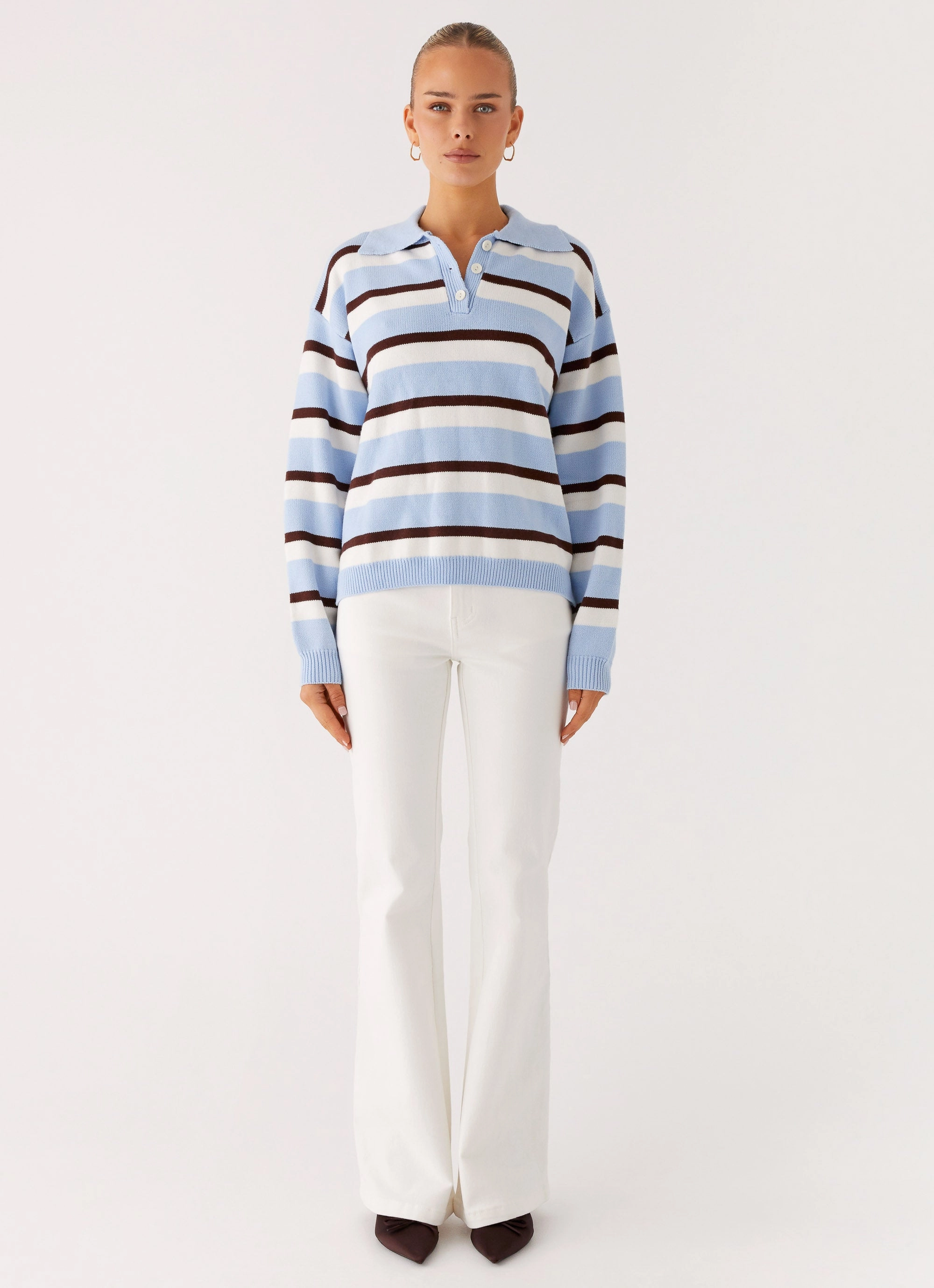 Unisex Friendly Aldo Bootleg Jeans - White