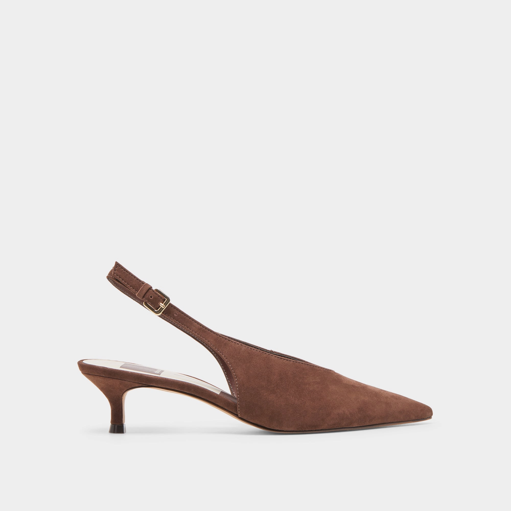 ALENNA HEELS DK BROWN SUEDE Timeless Comfort Iconic Style