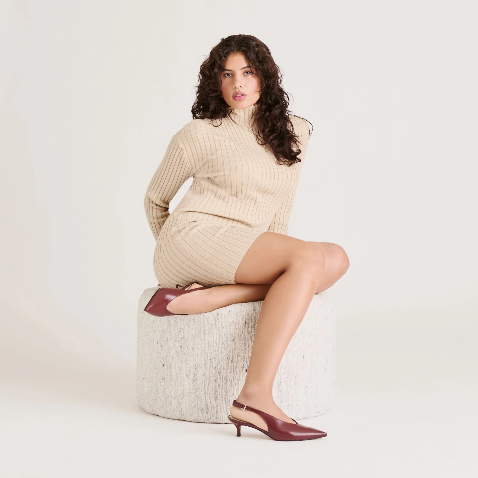 ALENNA HEELS OXBLOOD CRINKLE PATENT Stylish Heel Fashionable Sandals