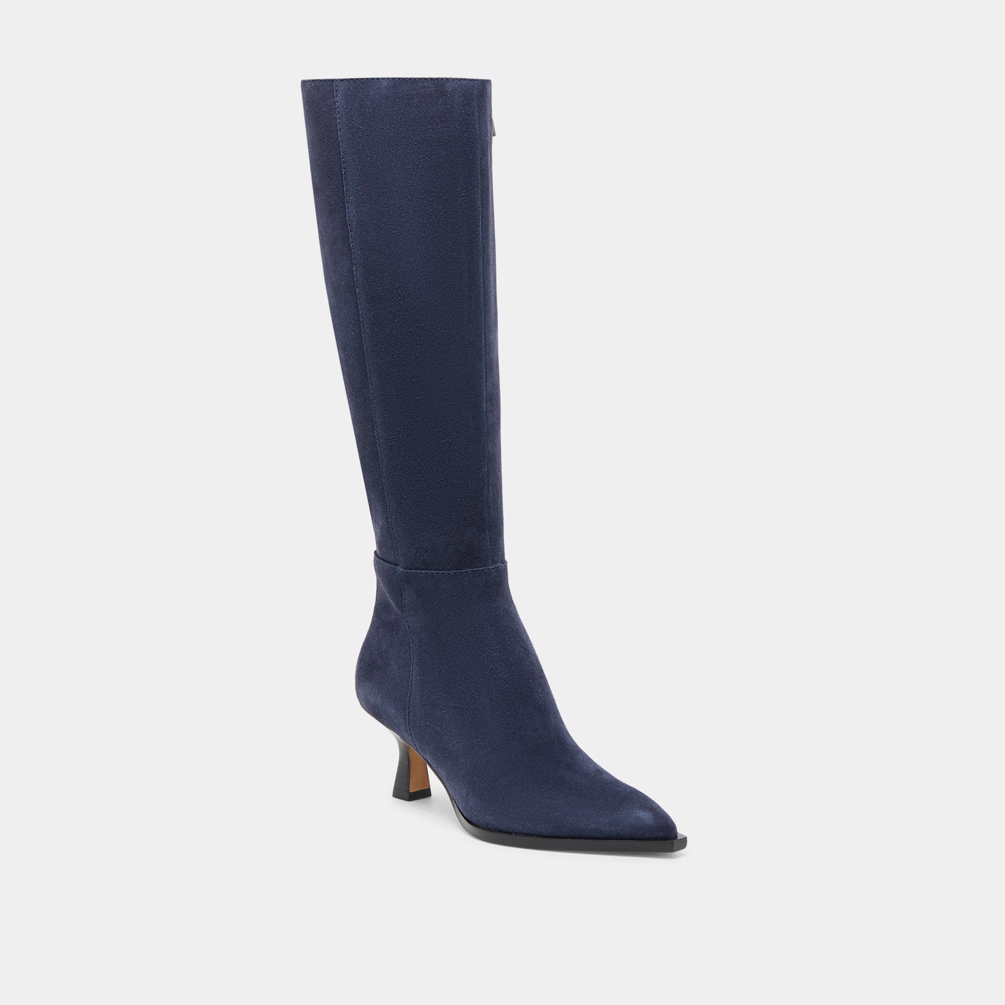 Clean Cut AUGGIE WIDE CALF BOOTS NAVY SUEDE