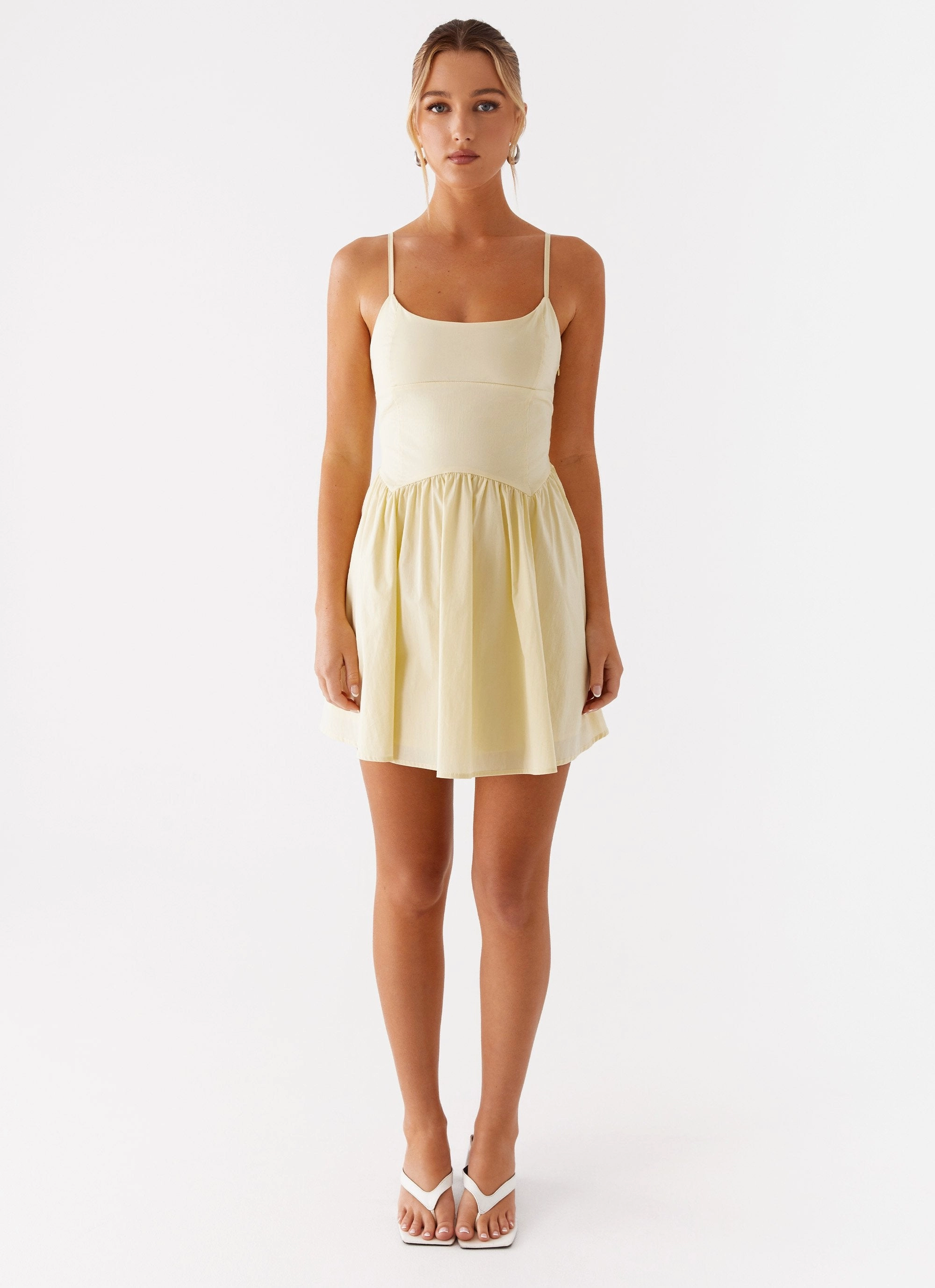 Moment Light All Look Tesoro Mio Mini Dress - Yellow