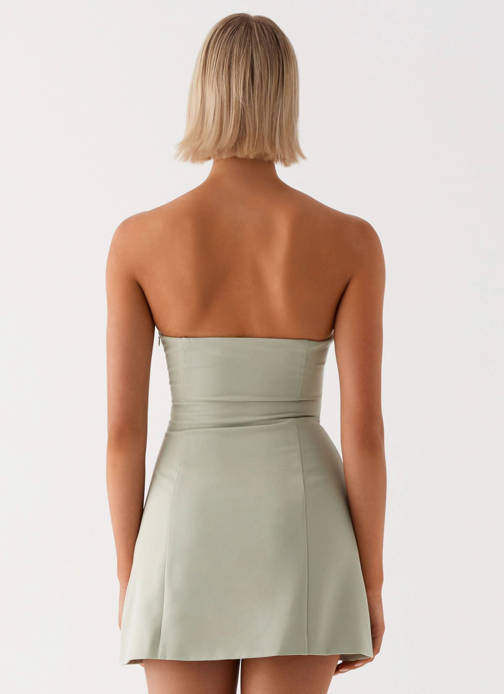 Roxie Mini Dress - Khaki Stylish Feel Dreamy Touch