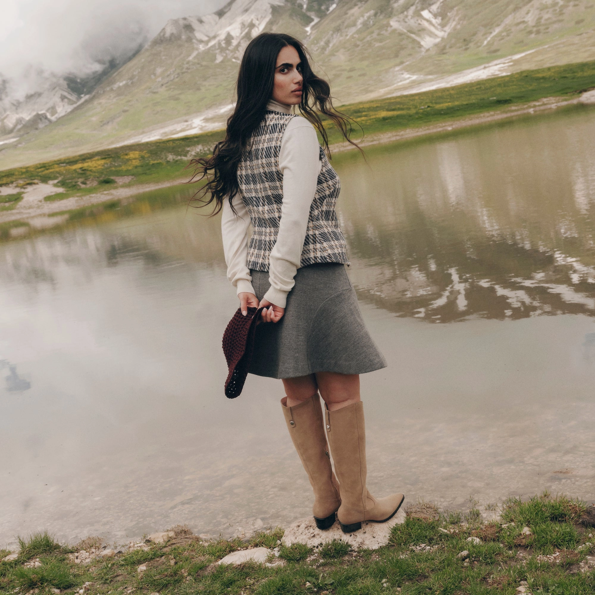 VIRONA H2O BOOTS DK TAUPE SUEDE Supportive