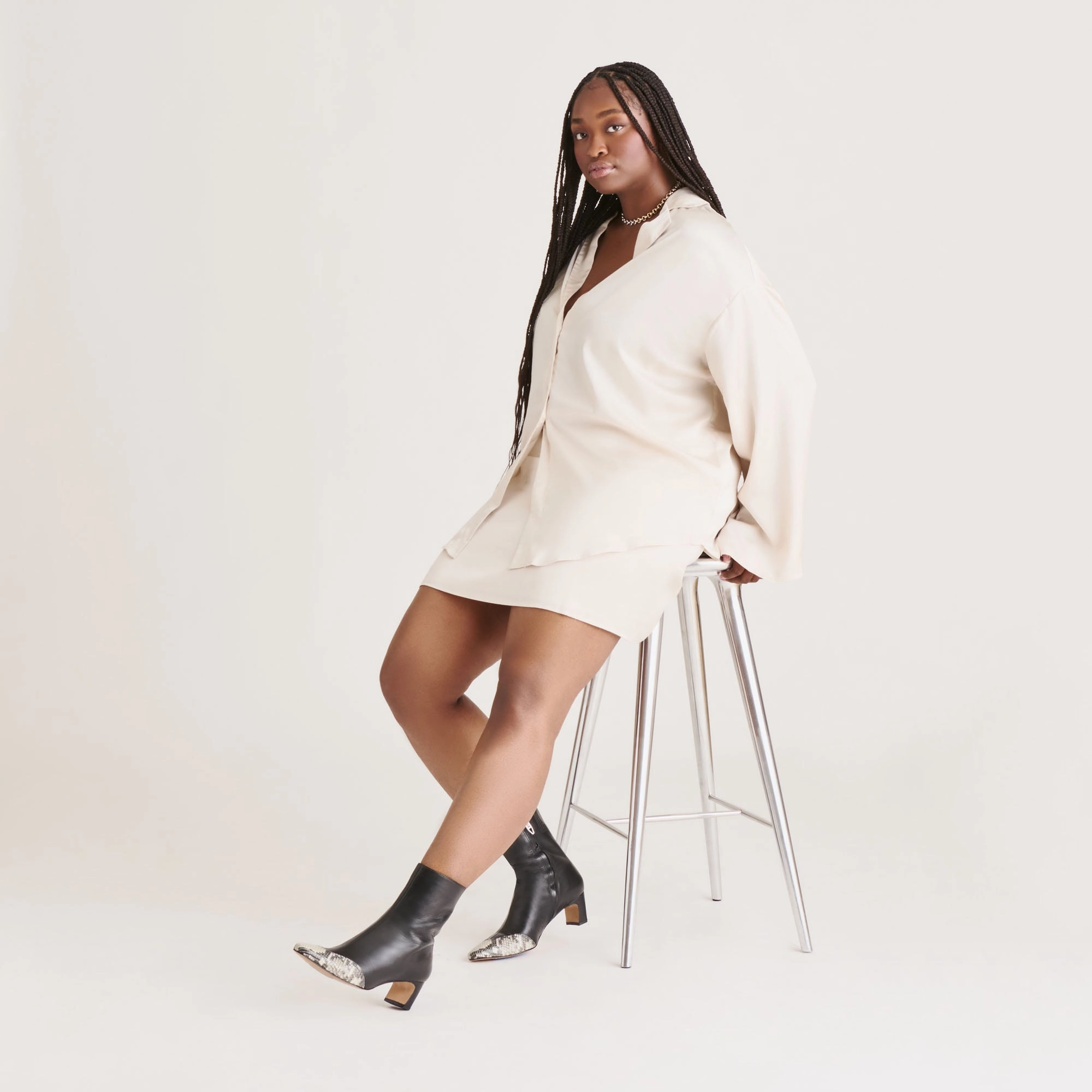 Urban Fit Ergonomic Shape ANIKA BOOTS BLACK MULTI LEATHER