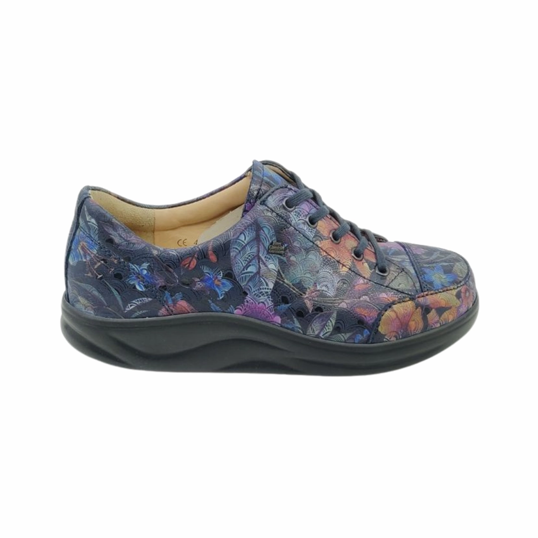 On The Go Women's Ikebukuro - Darkblue Irpino (Regular Width)