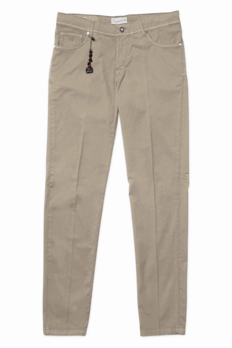 Mid-rise fit Micropiqu?? 5 Pocket Pant