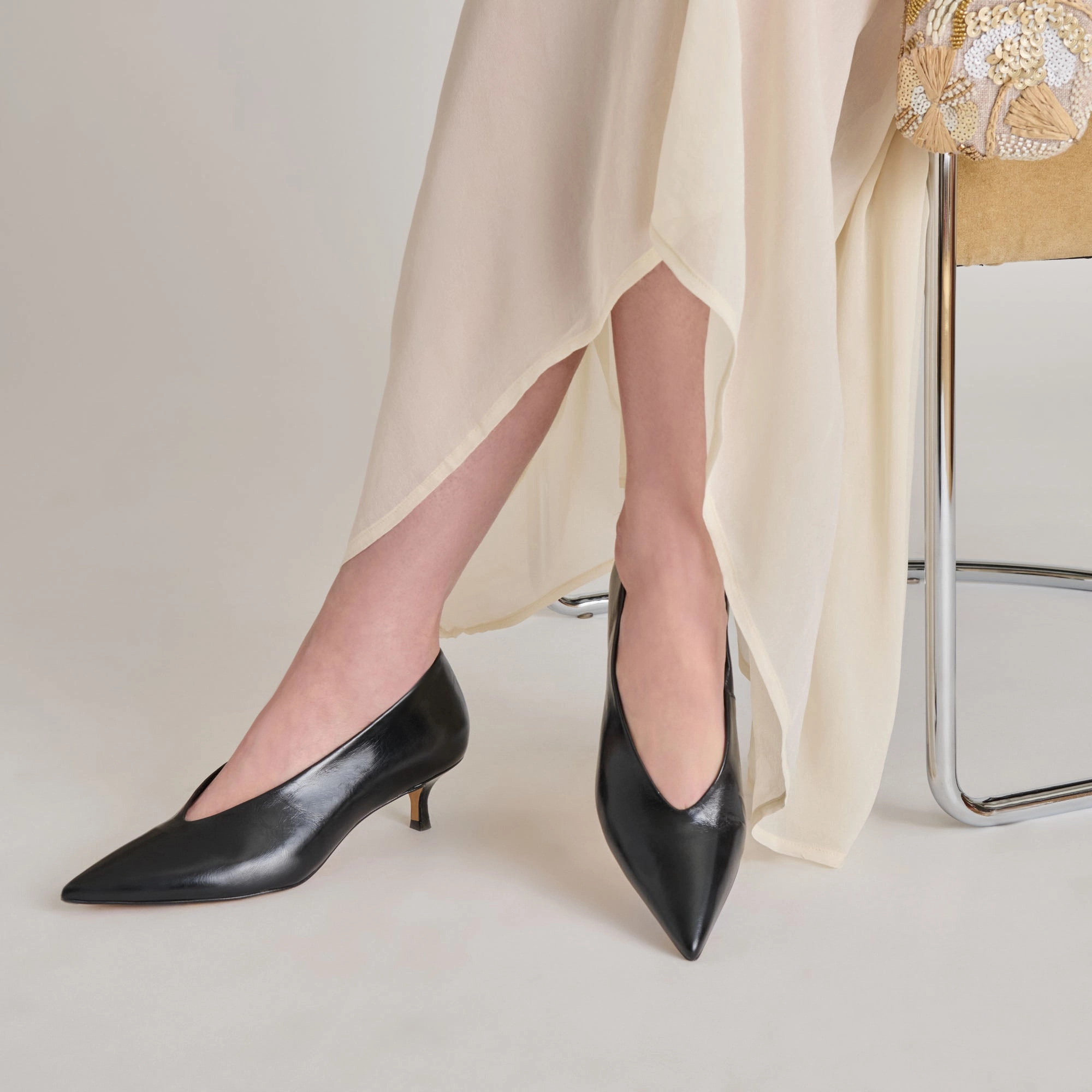 ALWYN HEELS MIDNIGHT CRINKLE PATENT Polished Craft