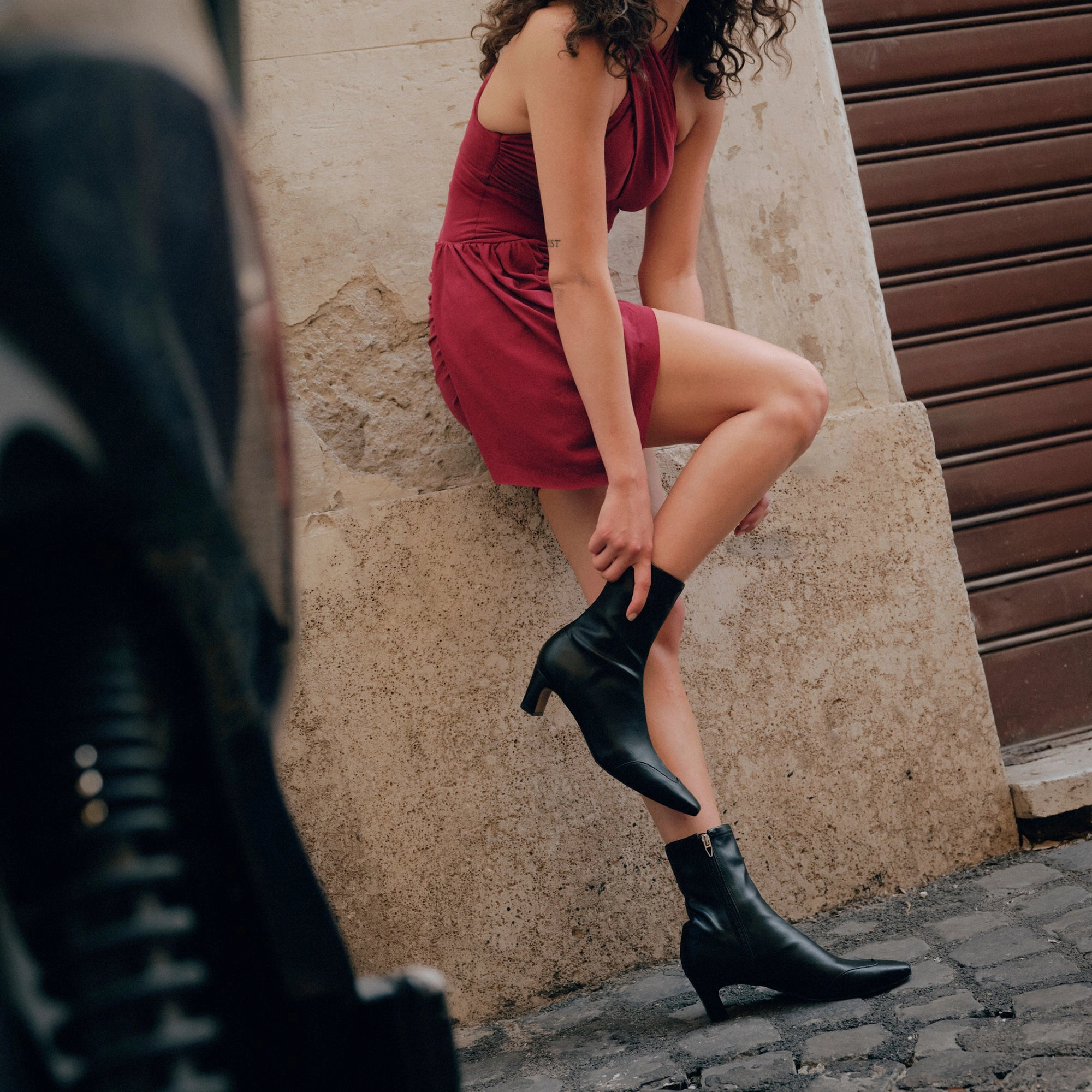 Casual Comfort Strong Laces ANIKA BOOTS BLACK STELLA