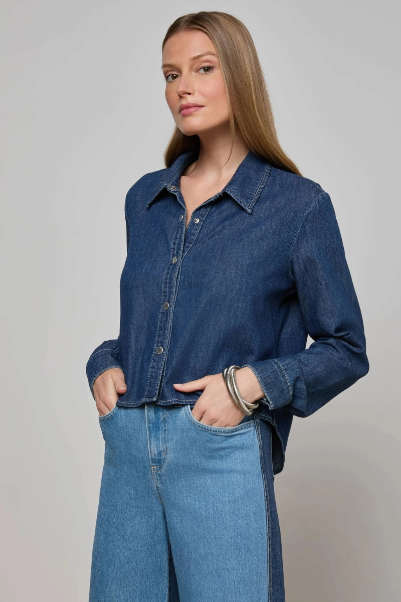 garden party Flexible Movement Annette Chambray Shirt