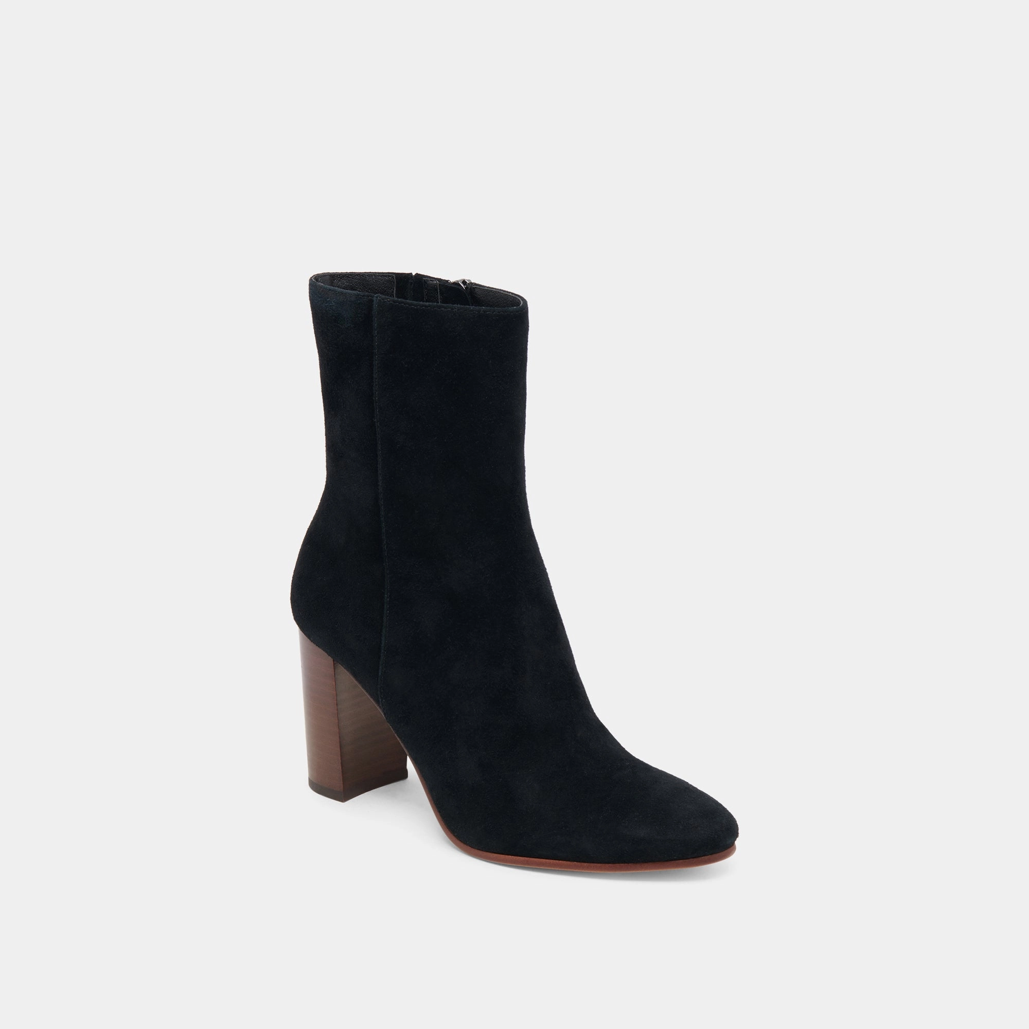 Wool blend SUZY BOOTIES ONYX SUEDE