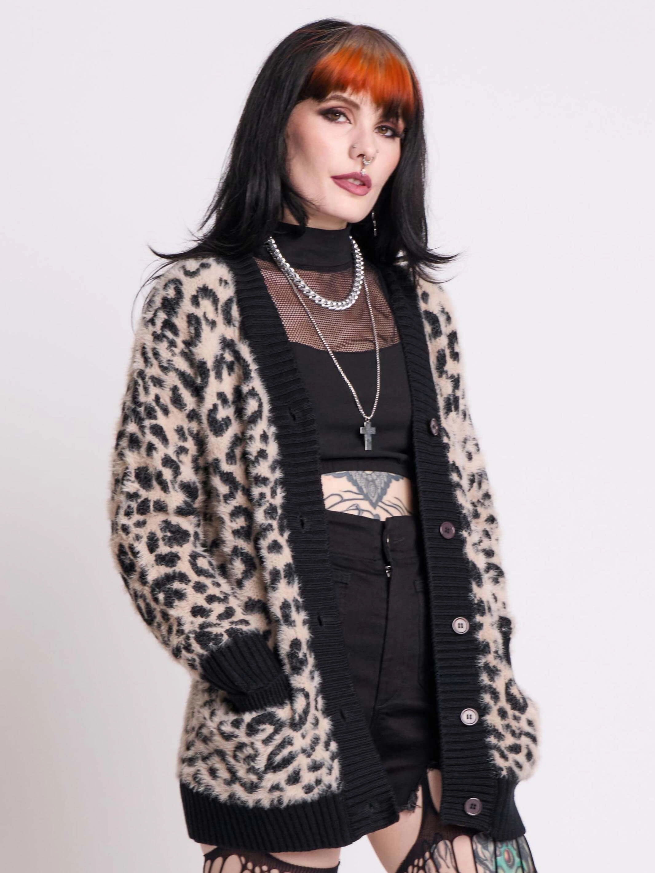 Cuffed Punk's Not Dead Cardigan