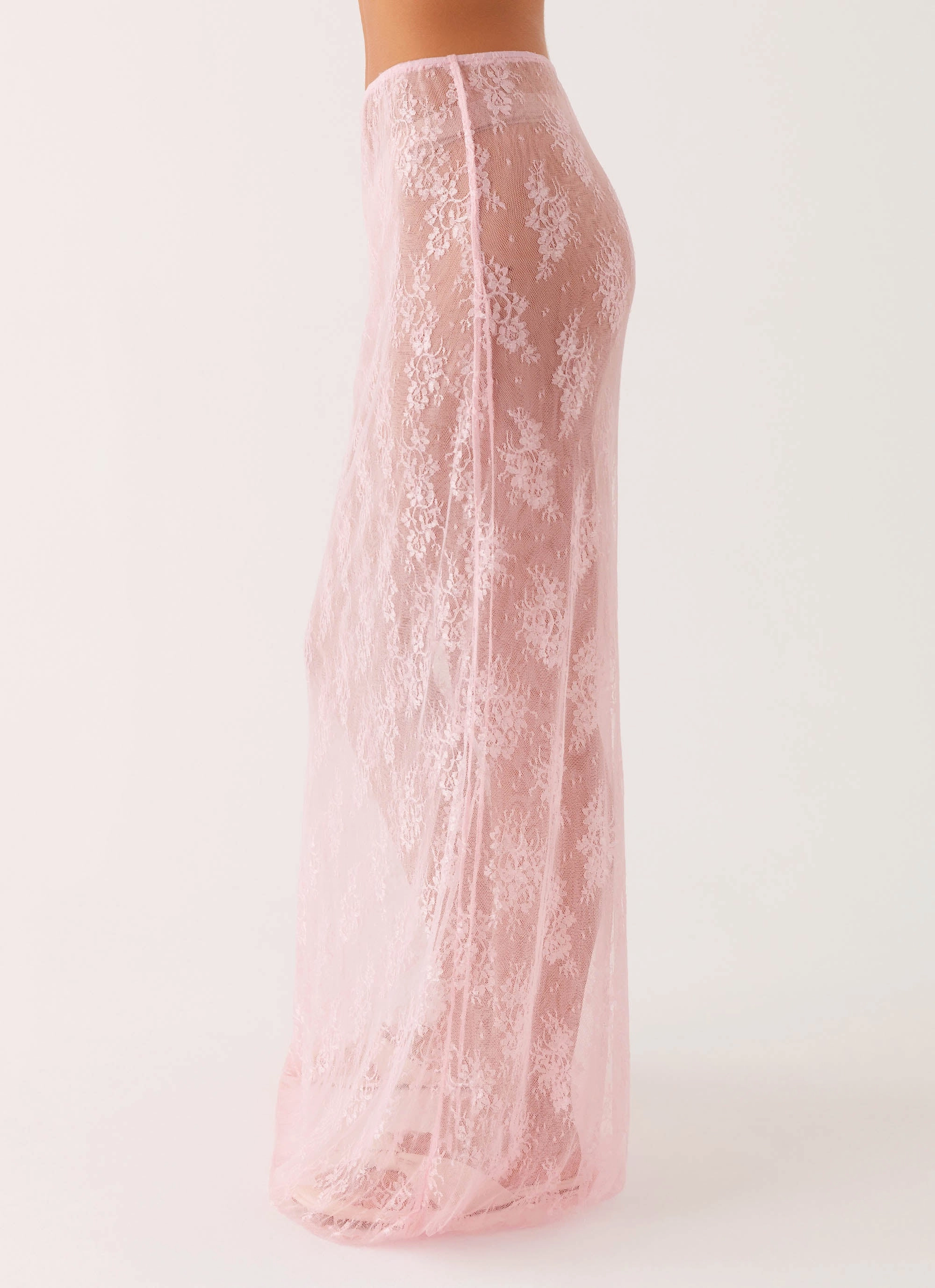 Caden Lace Maxi Skirt - Pink quick dry
