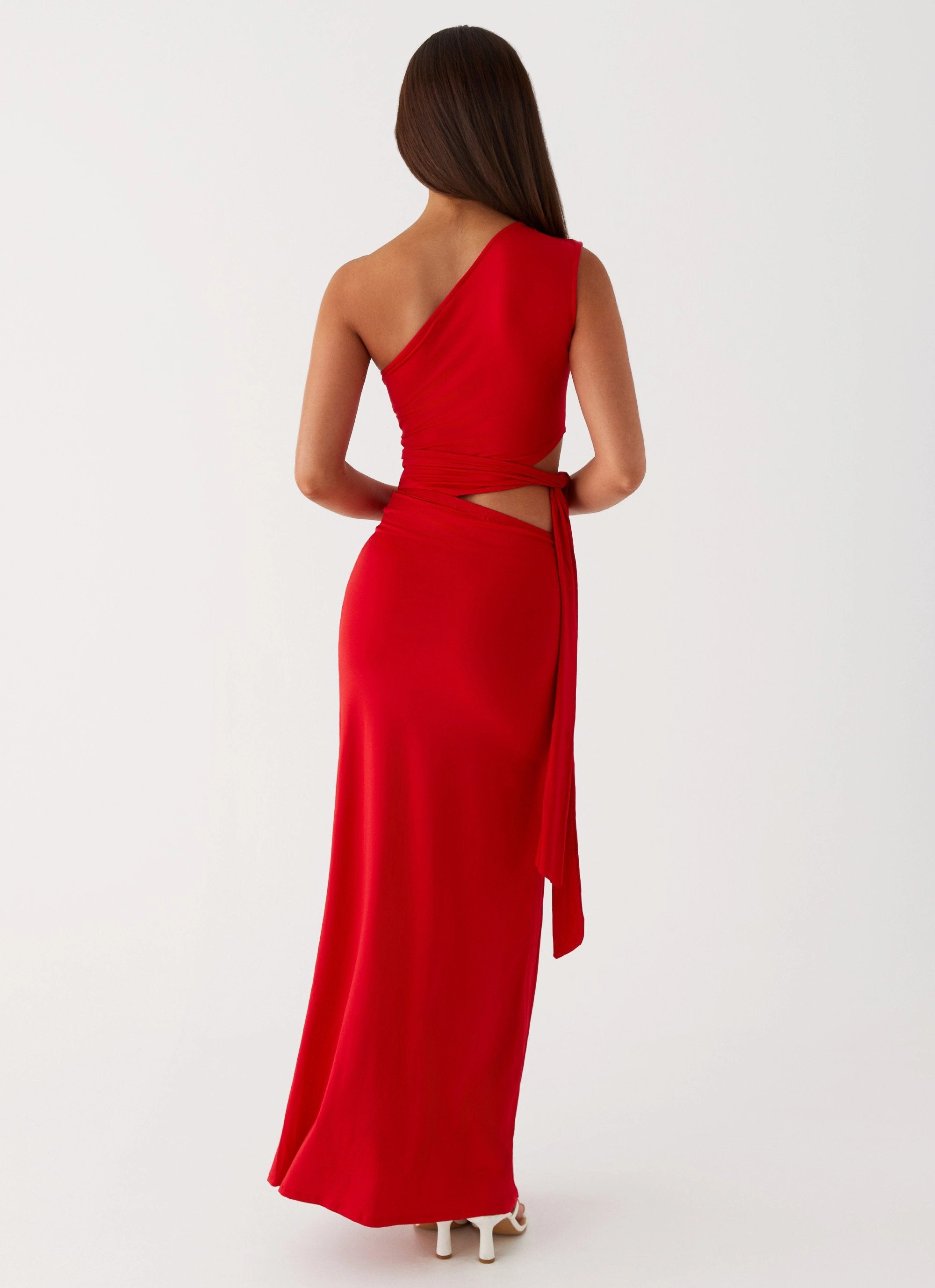 Timeless Design Love Me Tie Maxi Dress - Red