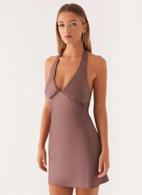 Heavy Hearted Mini Dress - Steel Daywear Fit