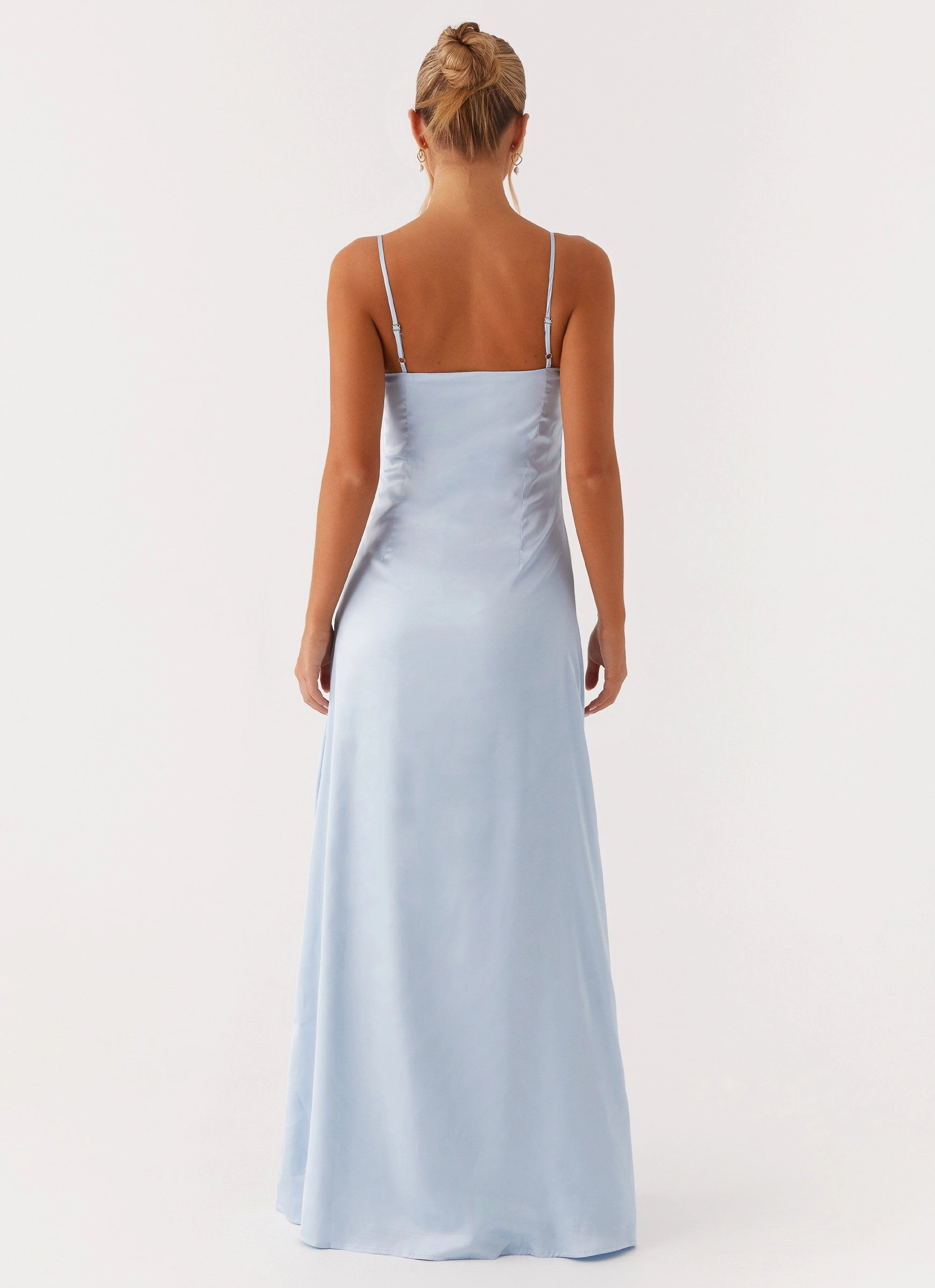 Petal Zone Aster Bloom Maxi Dress - Blue
