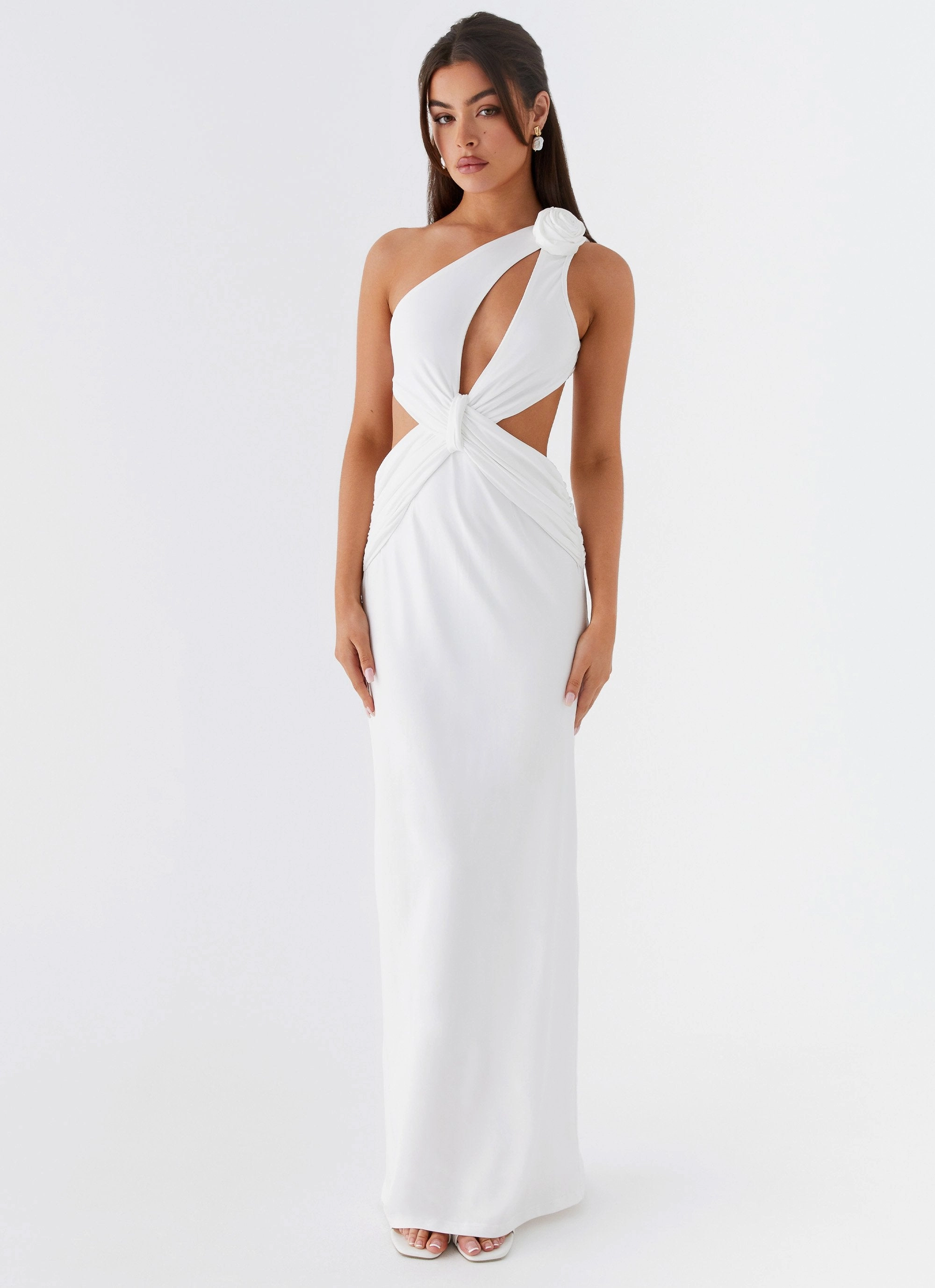 Lovesome Rosa Maxi Dress - White Street Flex