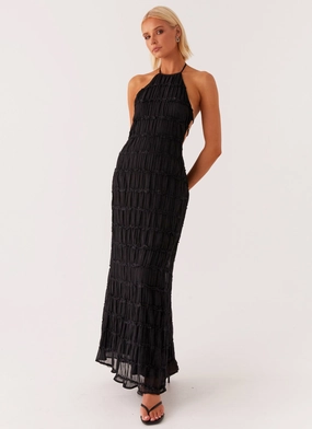 Aullie Maxi Dress - Black Bold Fashion