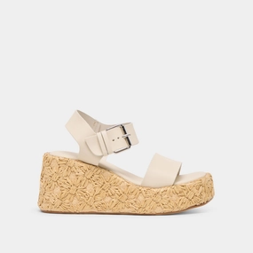 Urban Look AURI WEDGES BONE LEATHER
