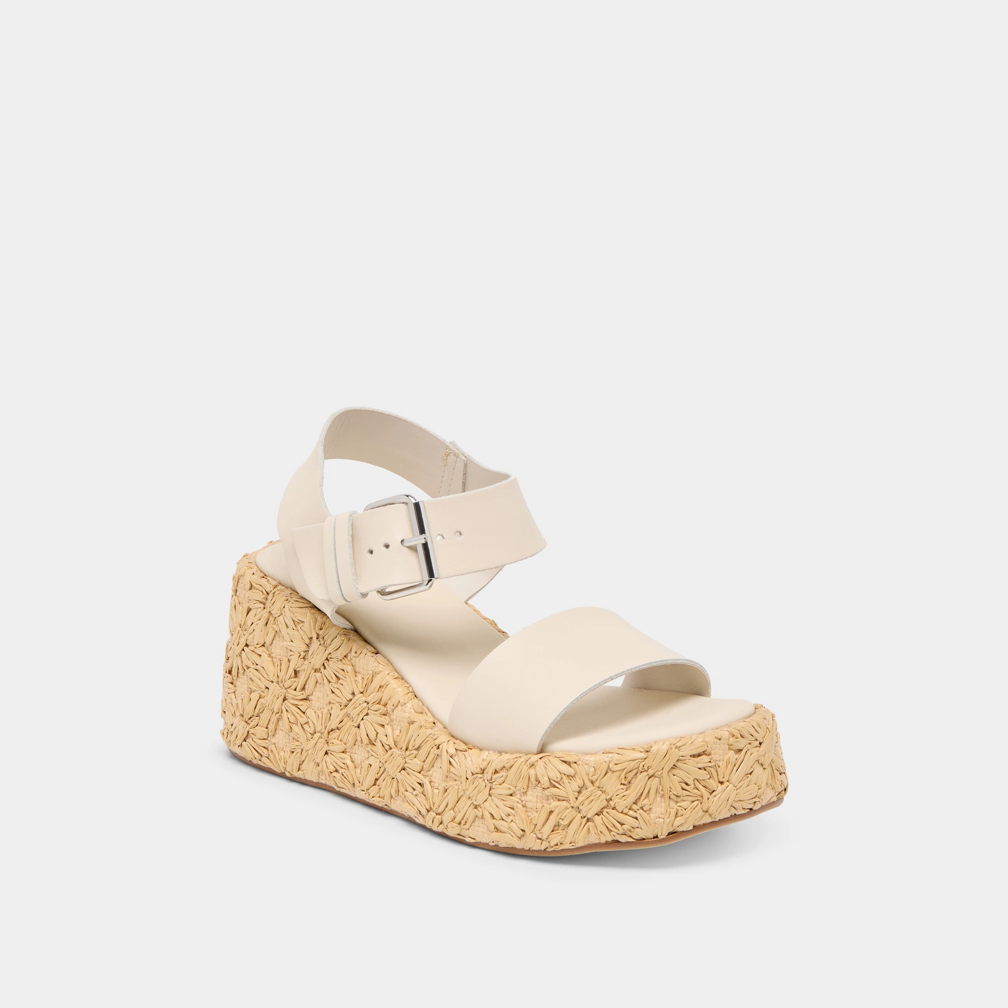 Easy Entry Hot Weather AURI WEDGES BONE LEATHER