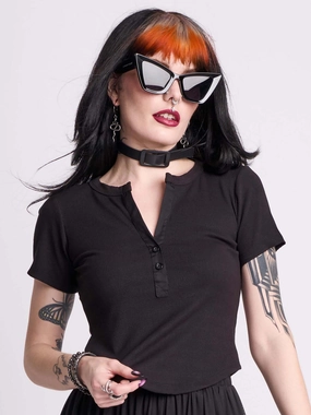 Baby Rib Henley Perfect Comfort Casual Layer Look