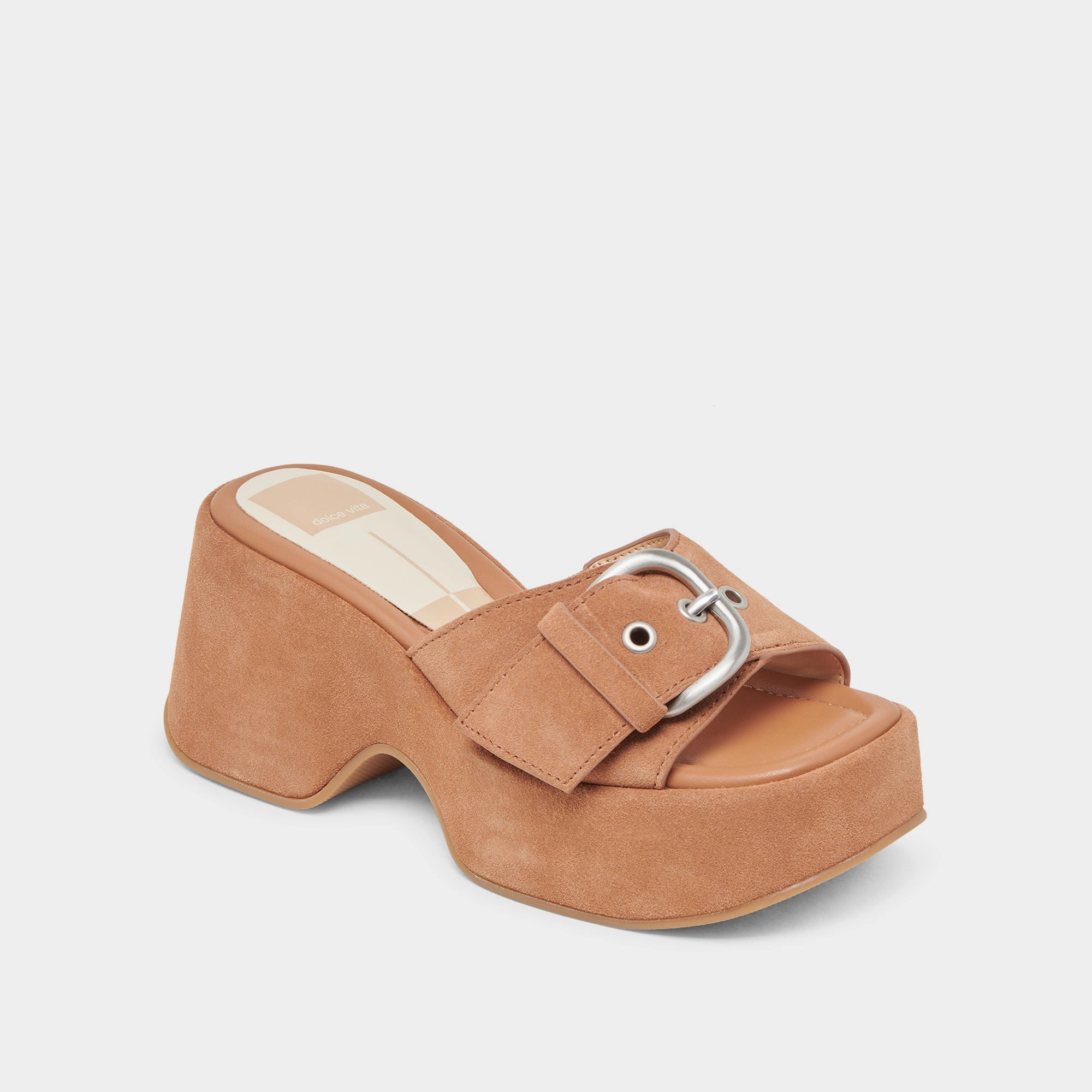 Weekend Glow GISEL HEELS SADDLE SUEDE