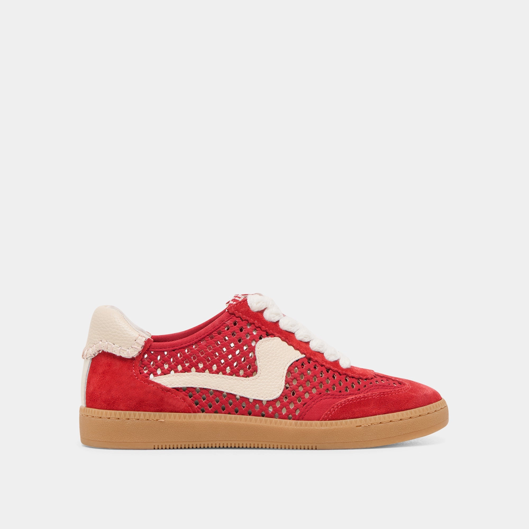 NOTICE SNEAKERS CHERRY PERFORATED NUBUCK Balanced Impact