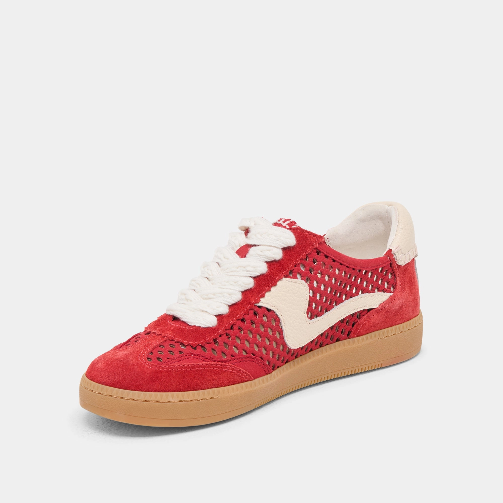 NOTICE SNEAKERS CHERRY PERFORATED NUBUCK Adjustable Straps