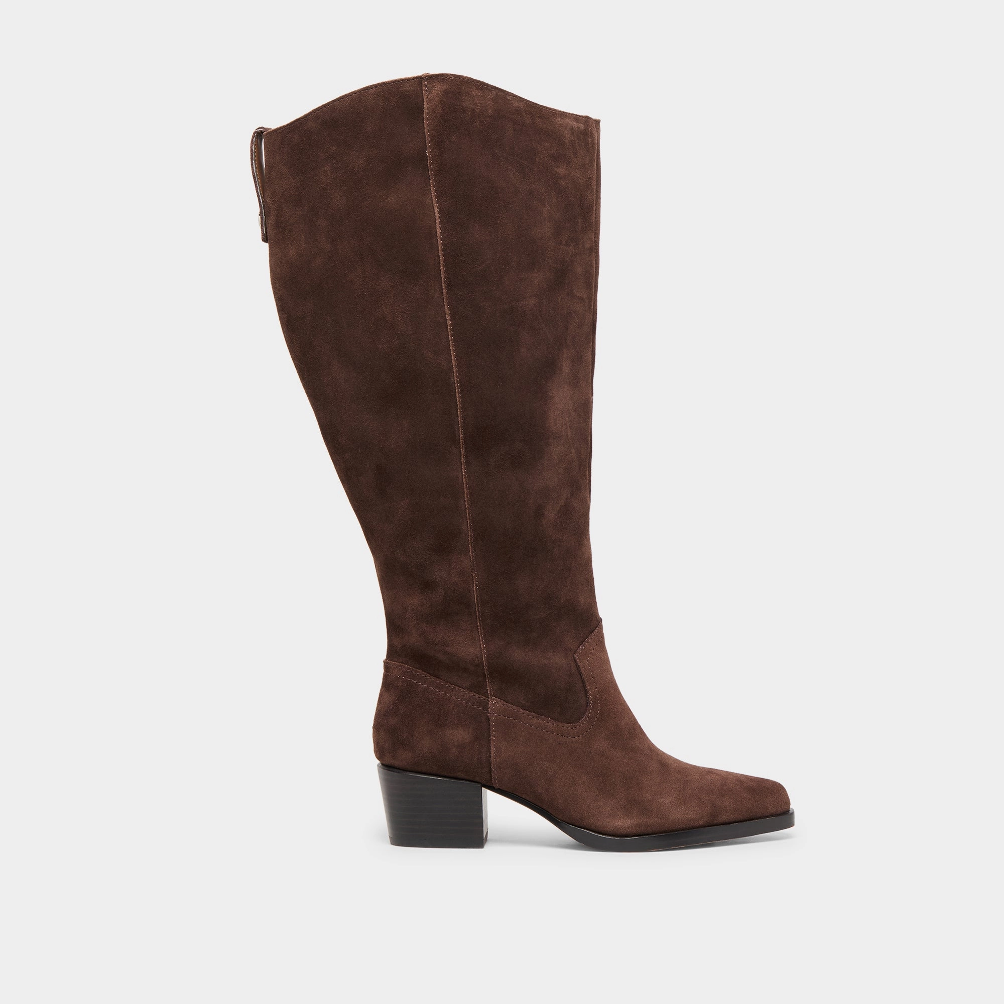 VIRONA H2O EXTRA WIDE CALF BOOTS DK BROWN SUEDE LaceUp