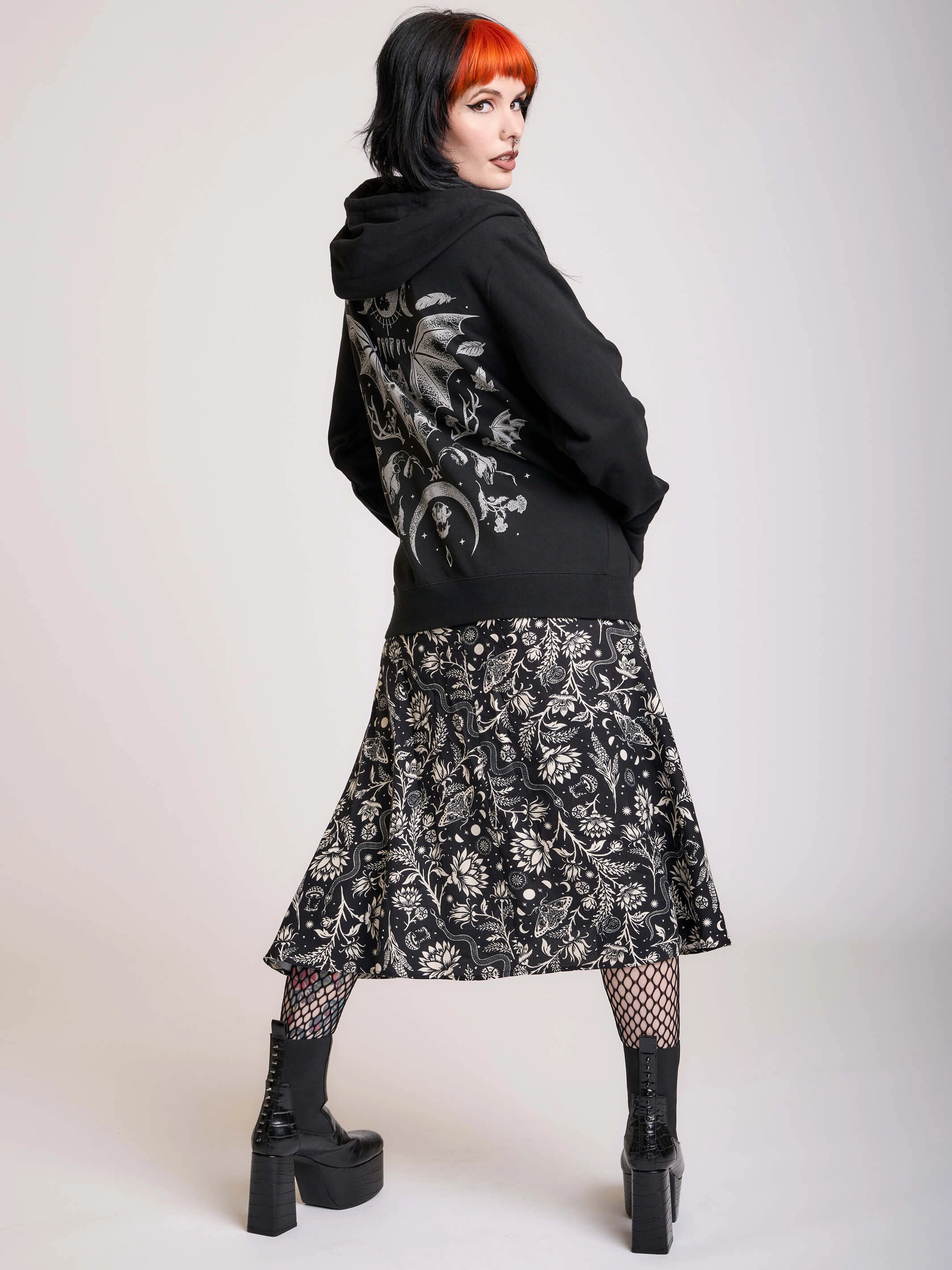 storage room Urban Bats in the Belfry Zip Up Hoodie