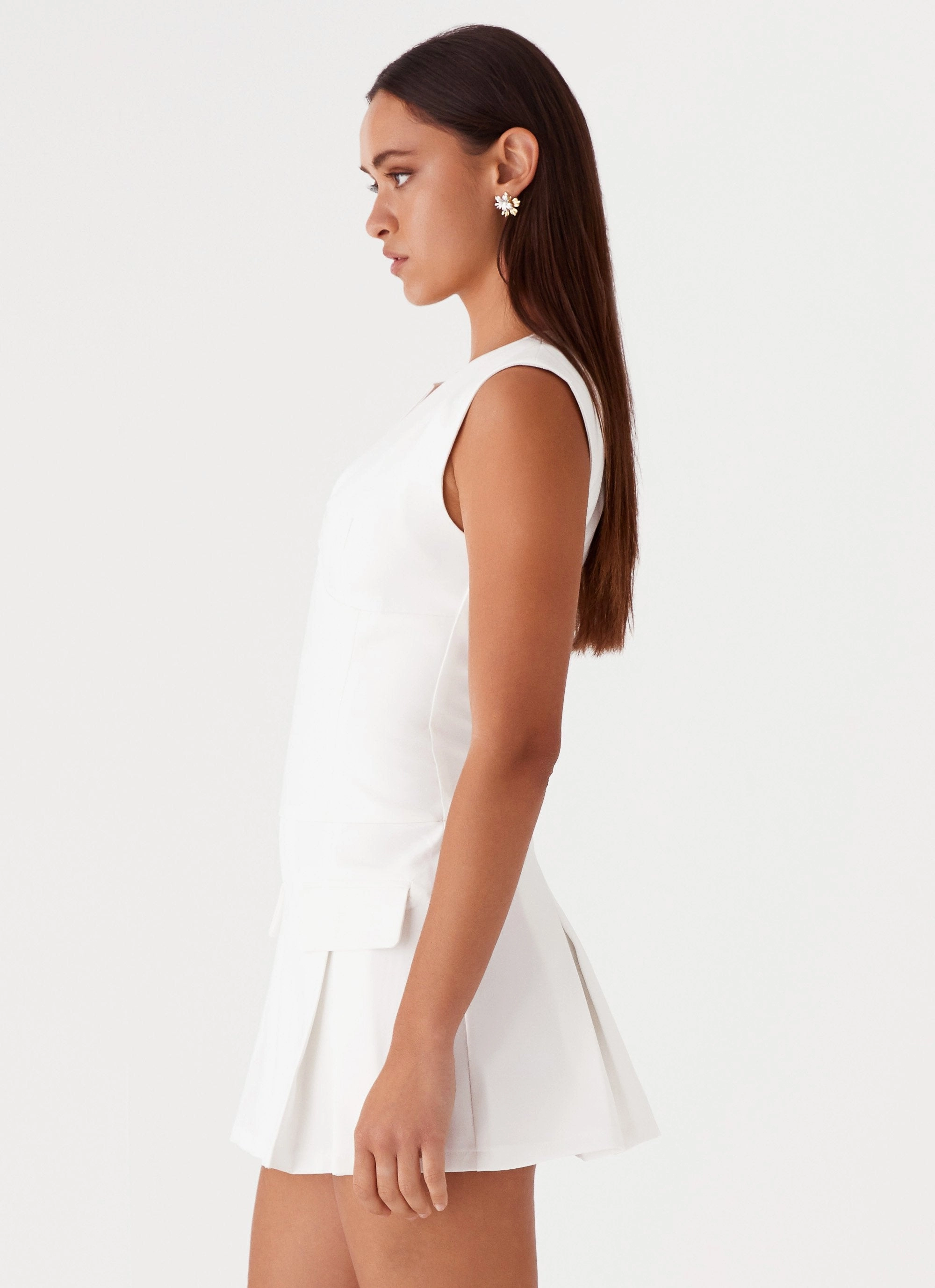 Graduation-Event Cassia Mini Dress - White
