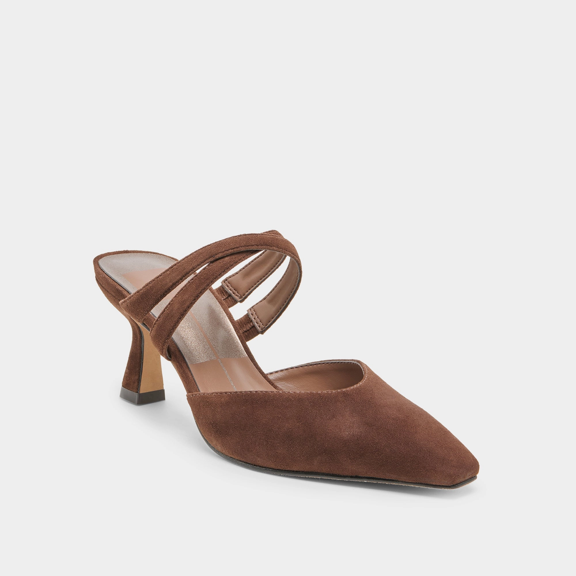 LINORE HEELS DK BROWN SUEDE Icon Piece