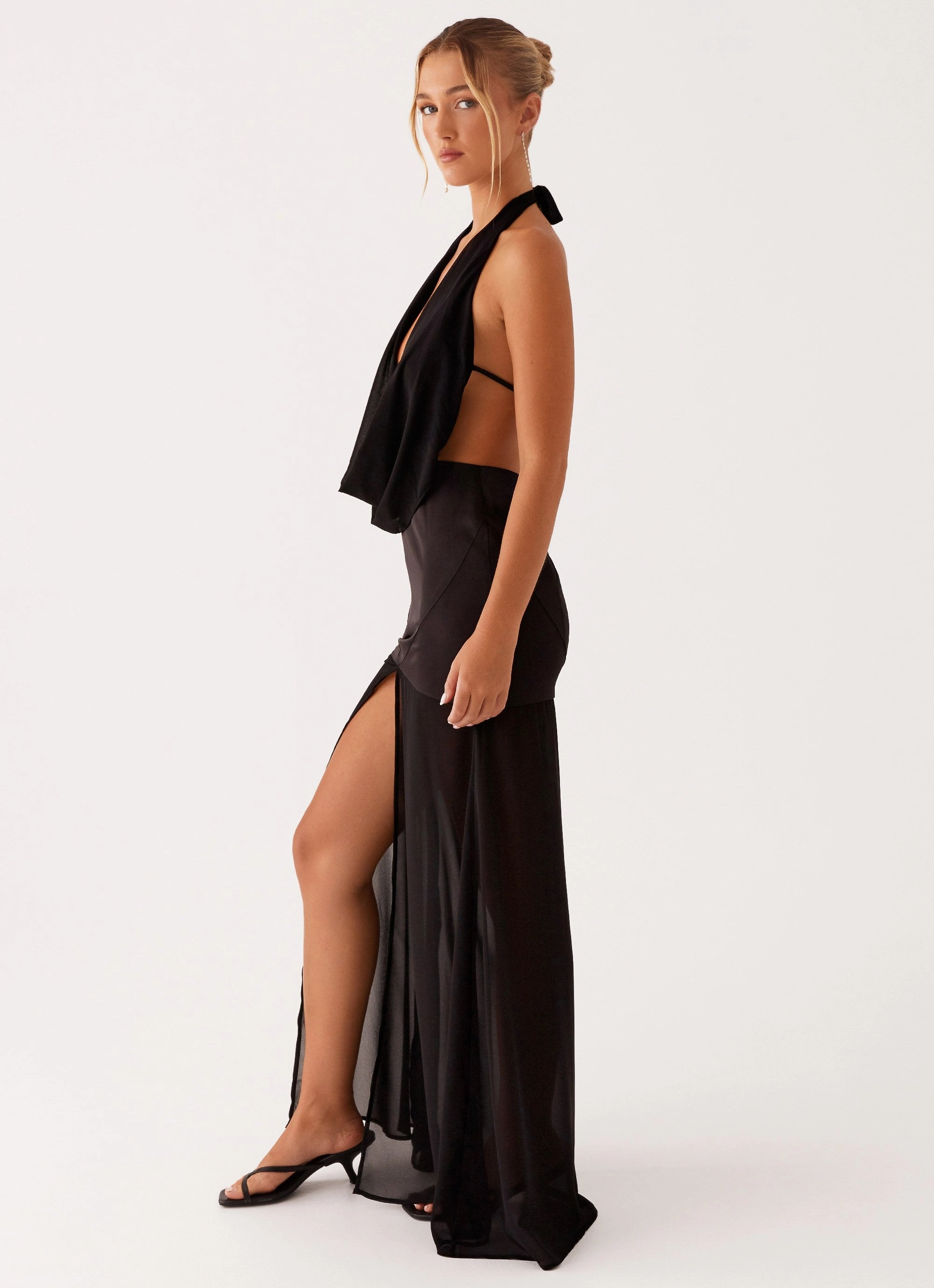 Vibe Style Fenella Maxi Dress - Black