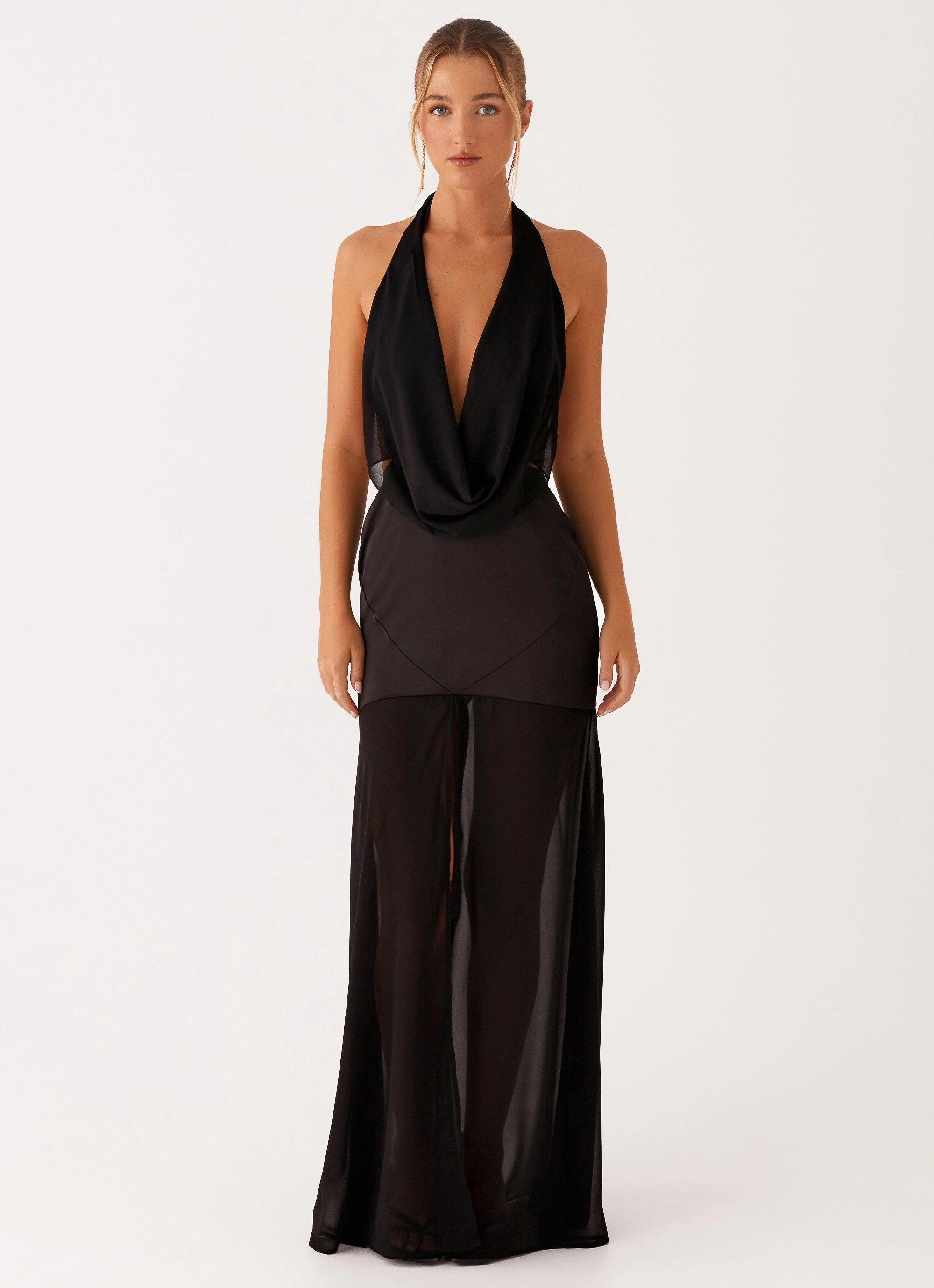 Fenella Maxi Dress - Black Cute Touch