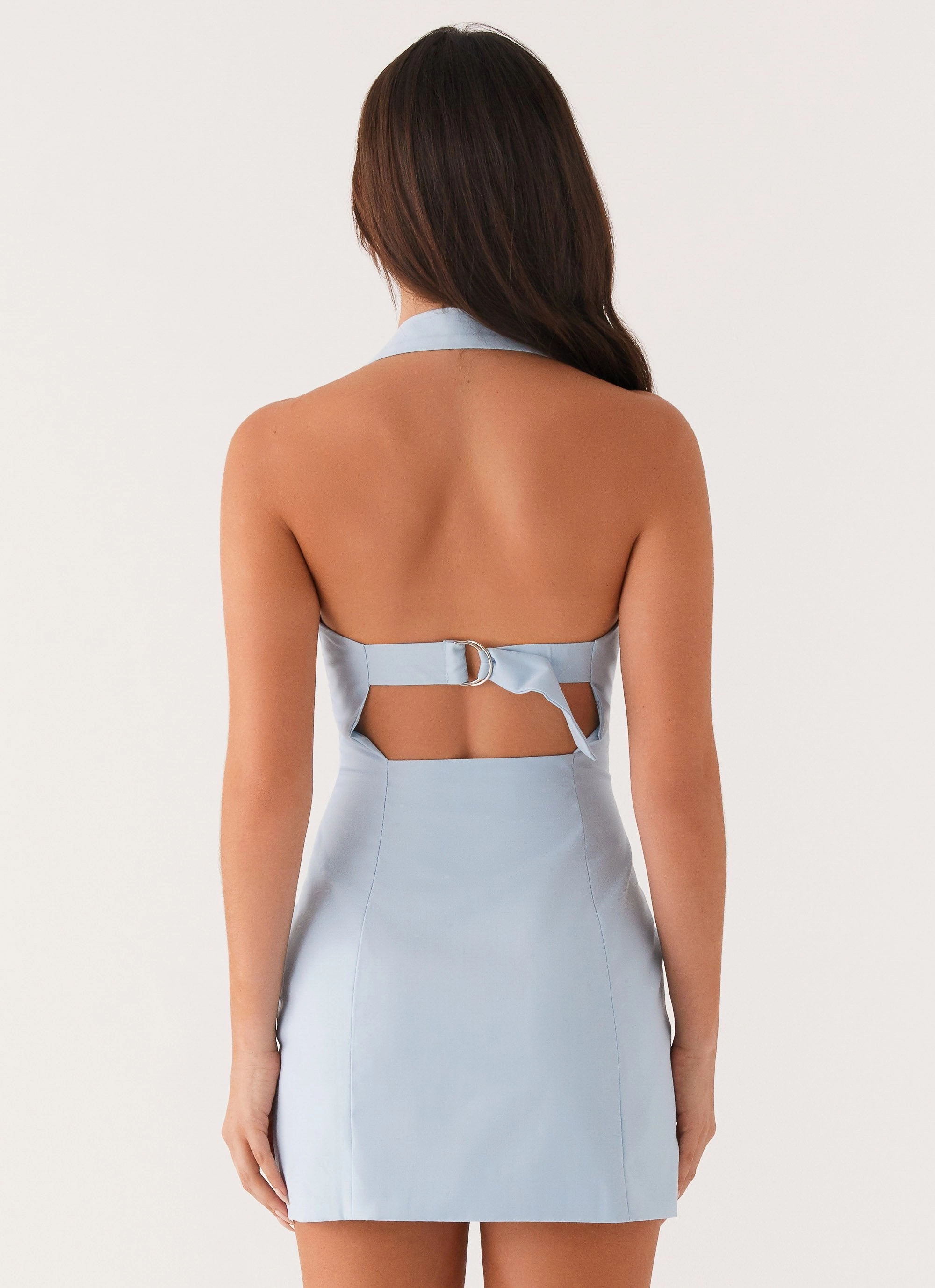 Tailored Mood travel mode Bianca Halter Dress - Blue
