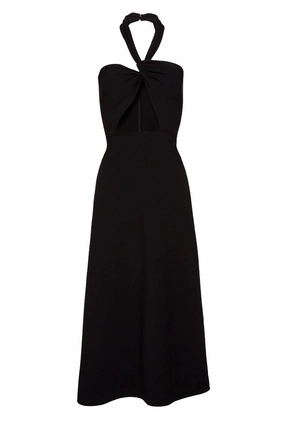 Smart Edge Day Ready Black Halter Dress