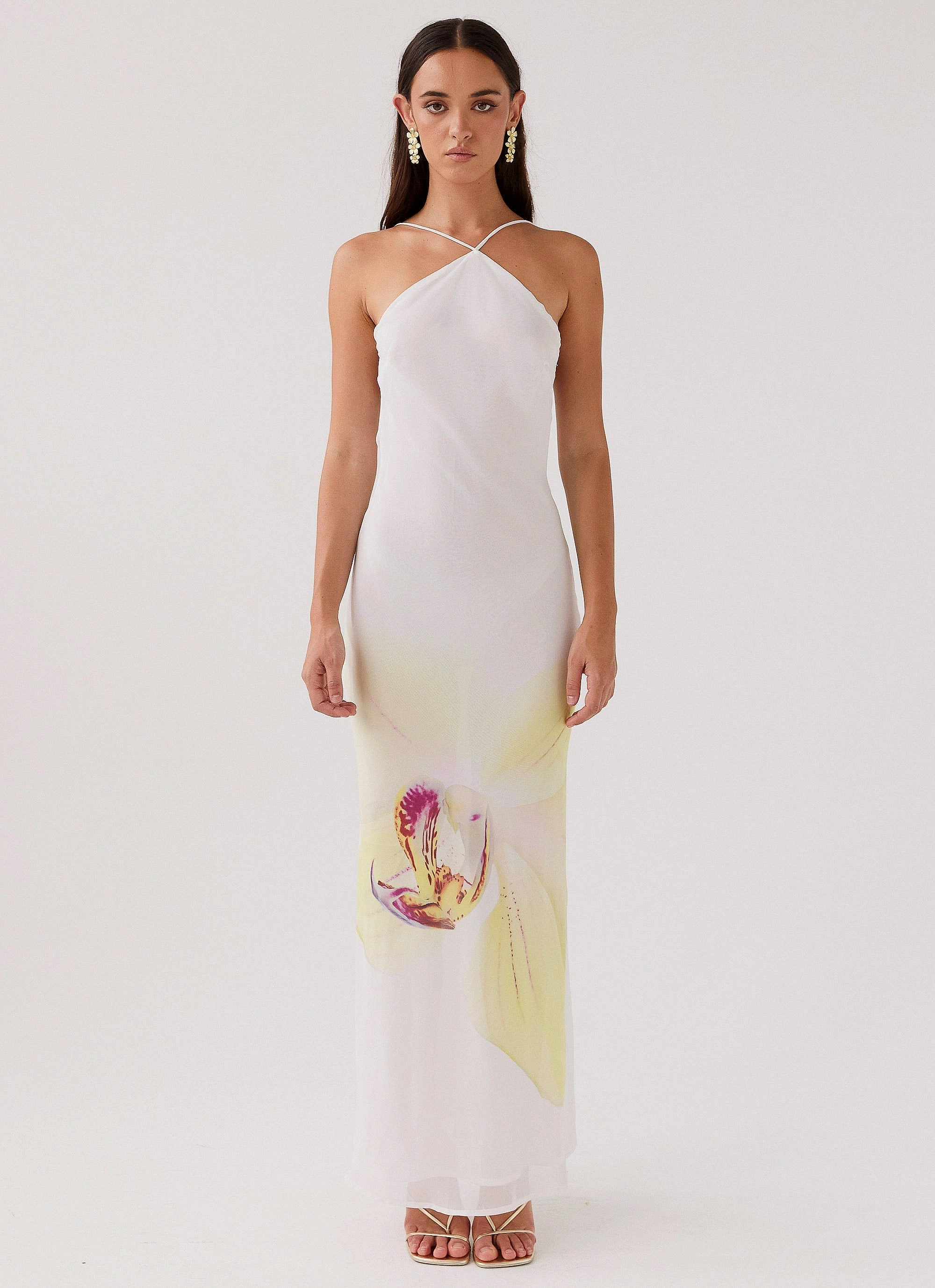 Blossom Hearts Maxi Dress - Hydrangea Bare Glow Sharp Mood