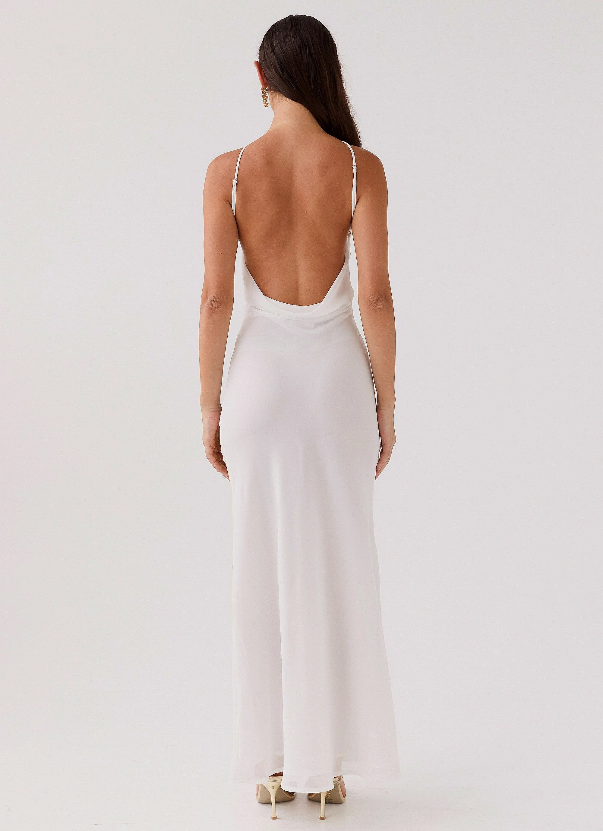 Blossom Hearts Maxi Dress - Hydrangea Texture Edge Modern and Feminine