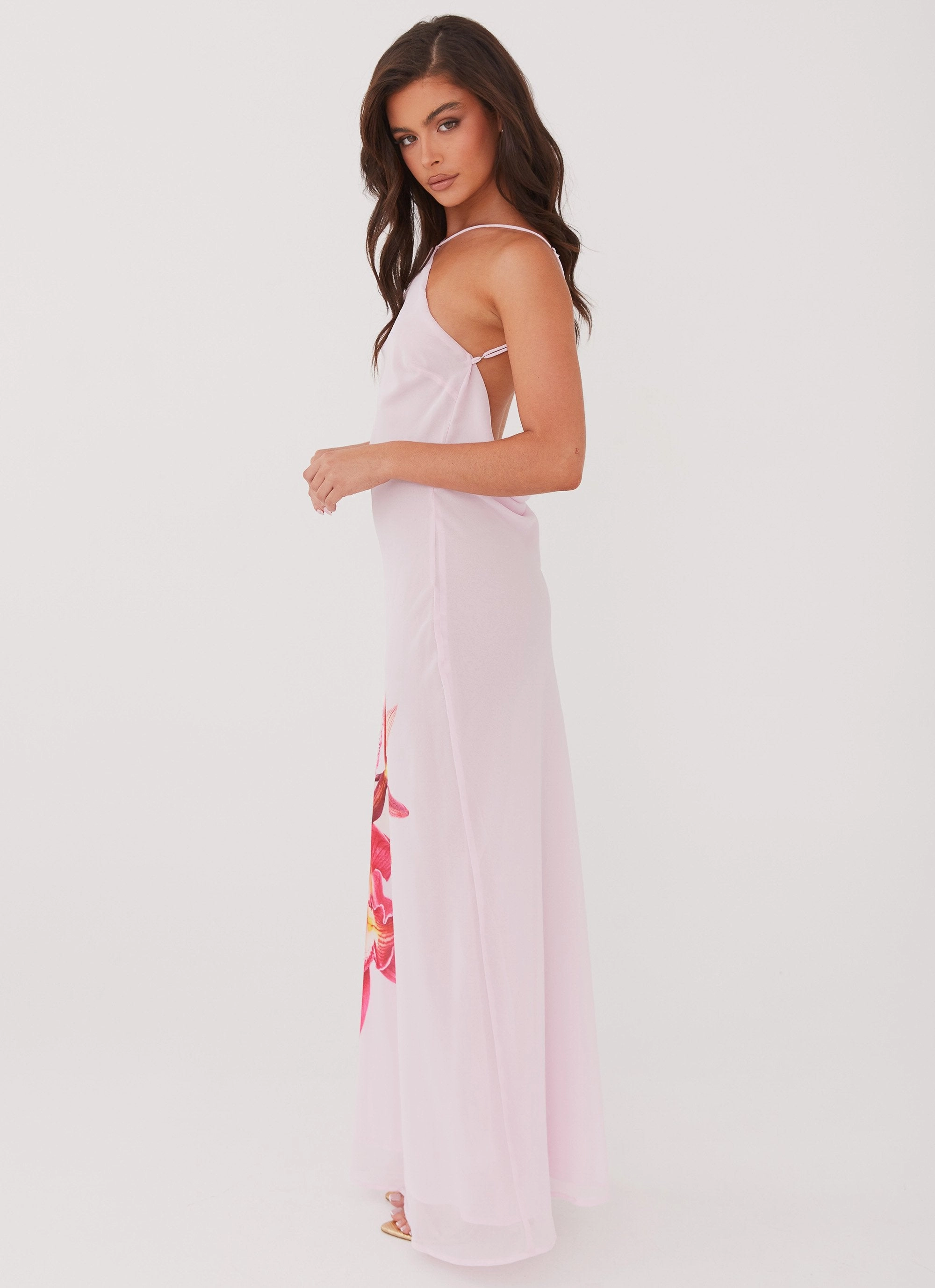 Blossom Hearts Maxi Dress - Pink Peony Smart Wear