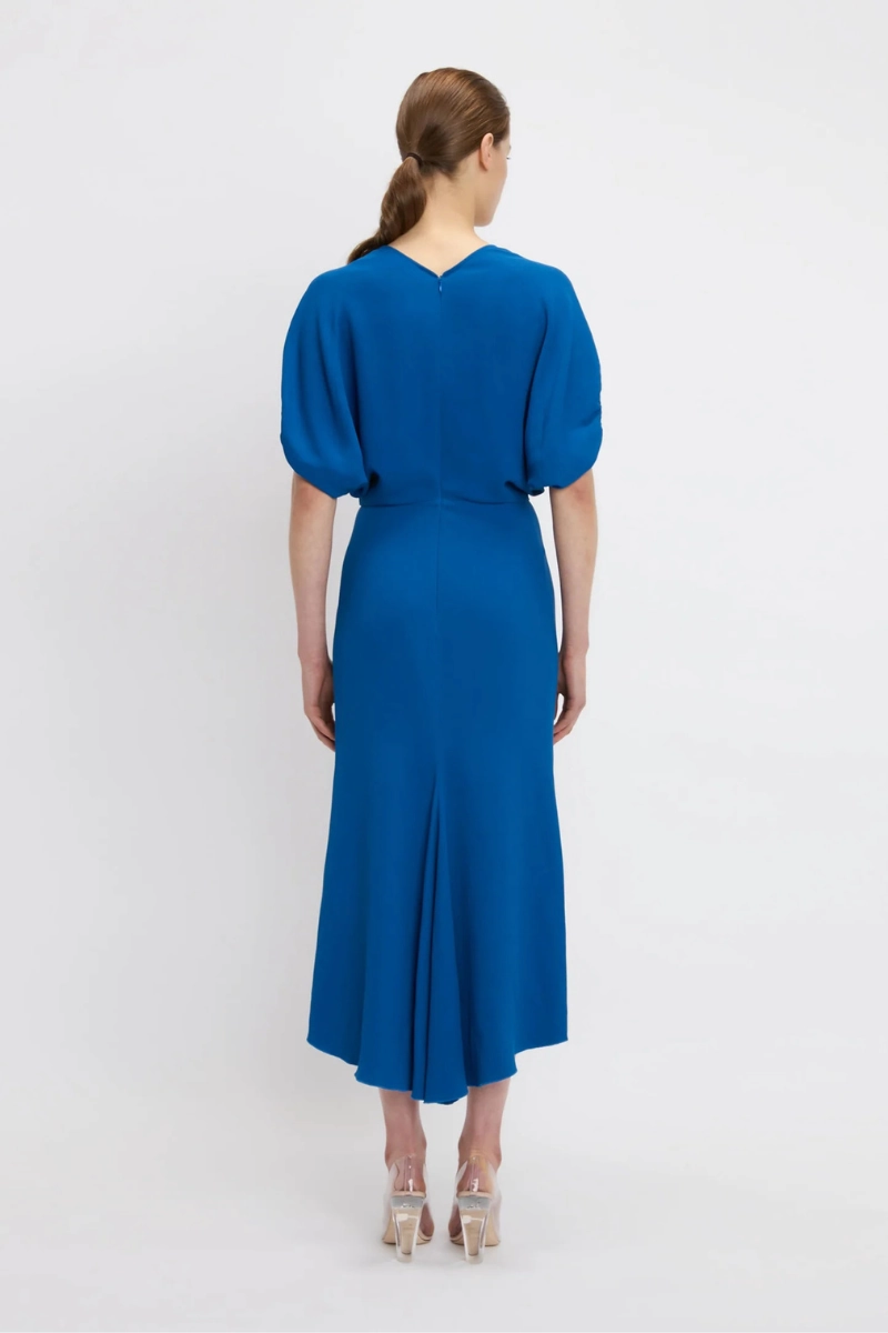 Blouson Detail Midi Dress Dress for brunch Fresh Tones