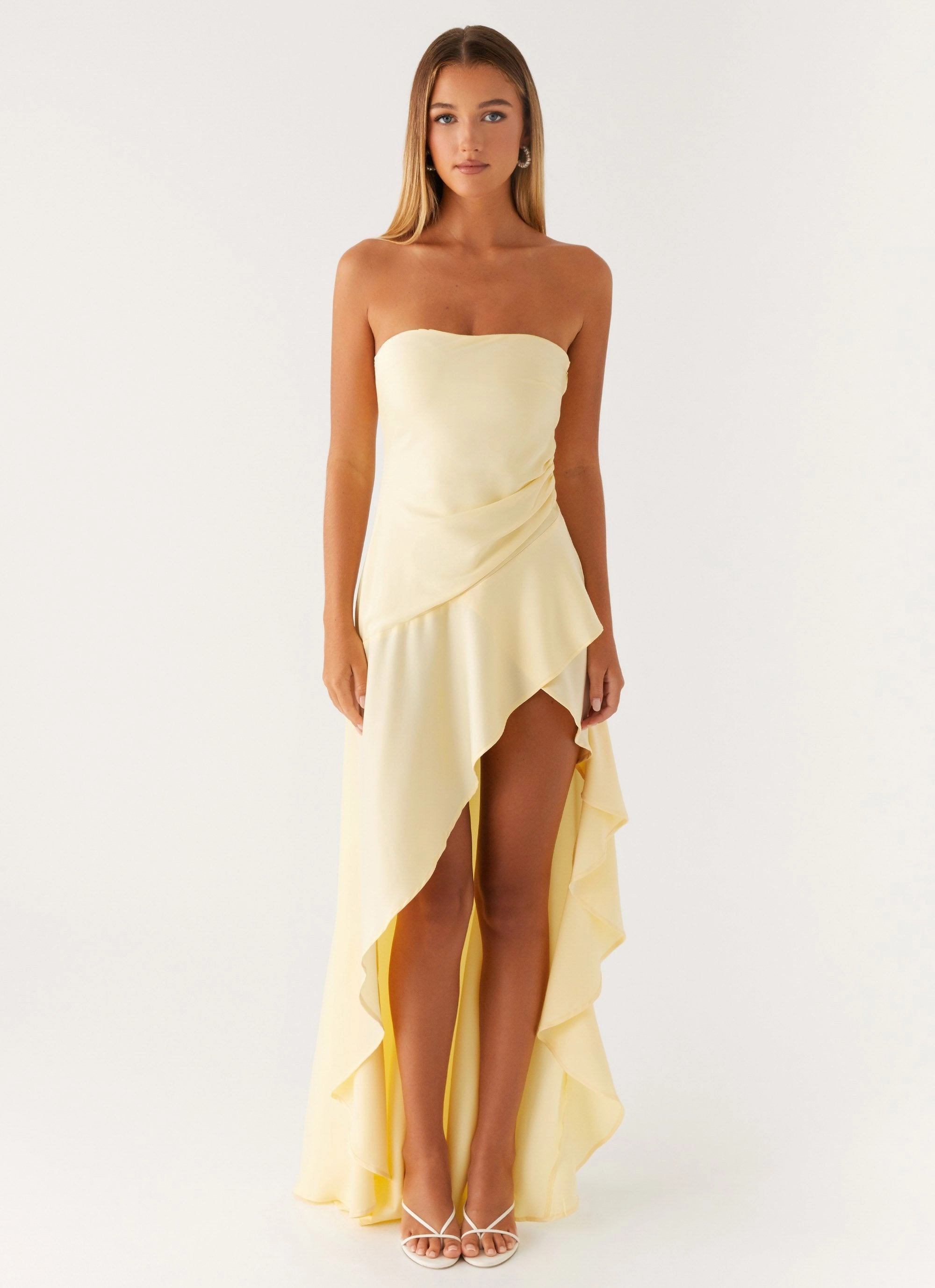 Bless Touch Bodie Maxi Dress - Pastel Yellow