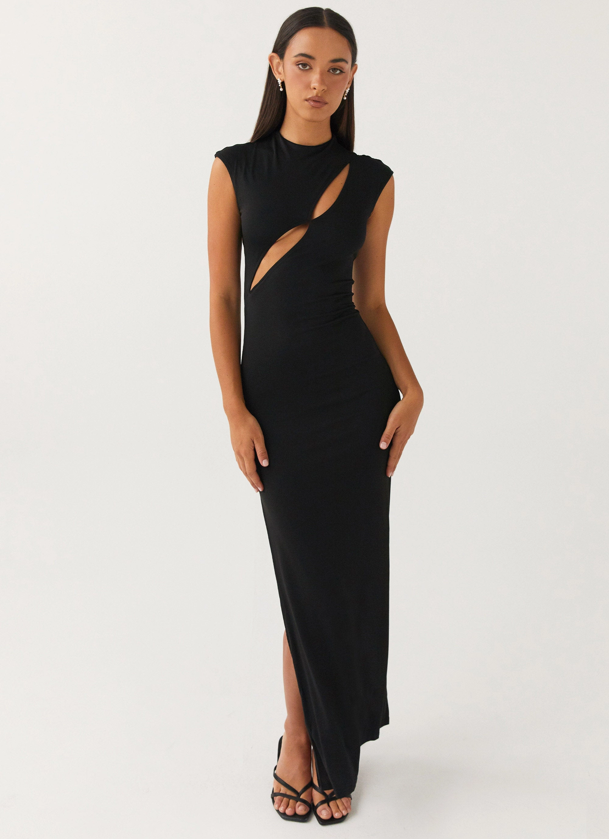 Special Affair Maxi Dress - Black High-waist