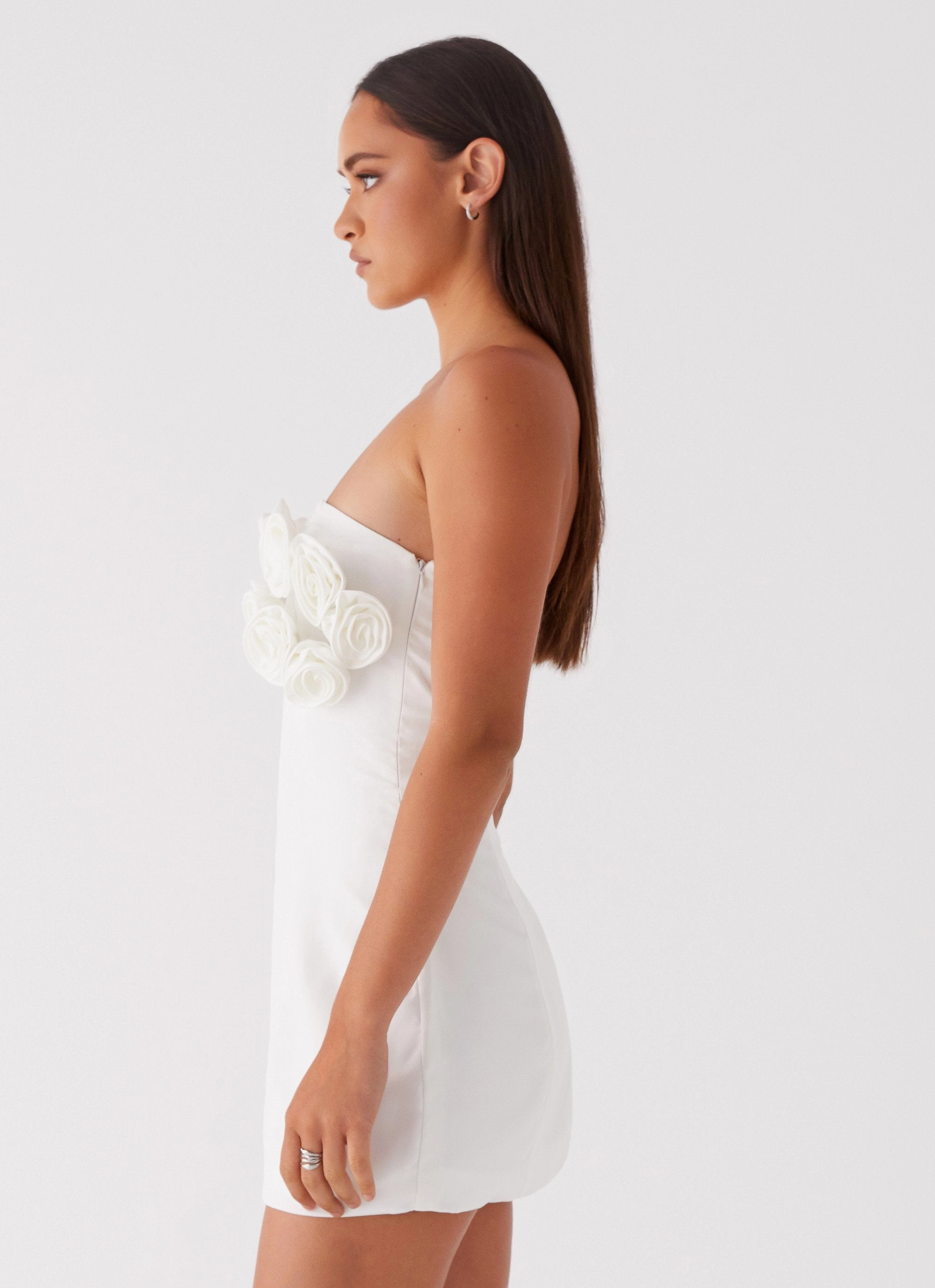 Easy Flow Urban Light Bouquet Dream Mini Dress - White