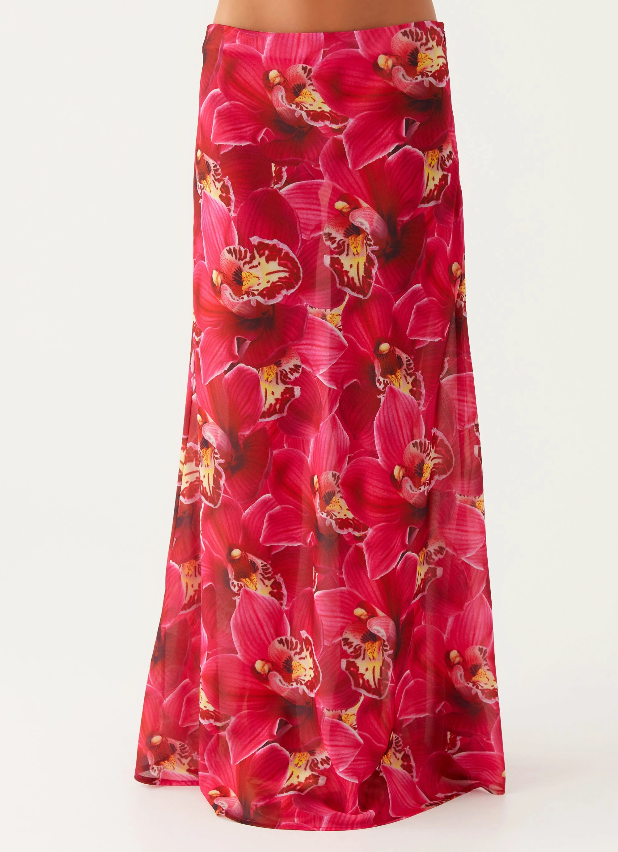 Sleek Flow Daily Wear Ashley Maxi Skirt - Orchid Pink
