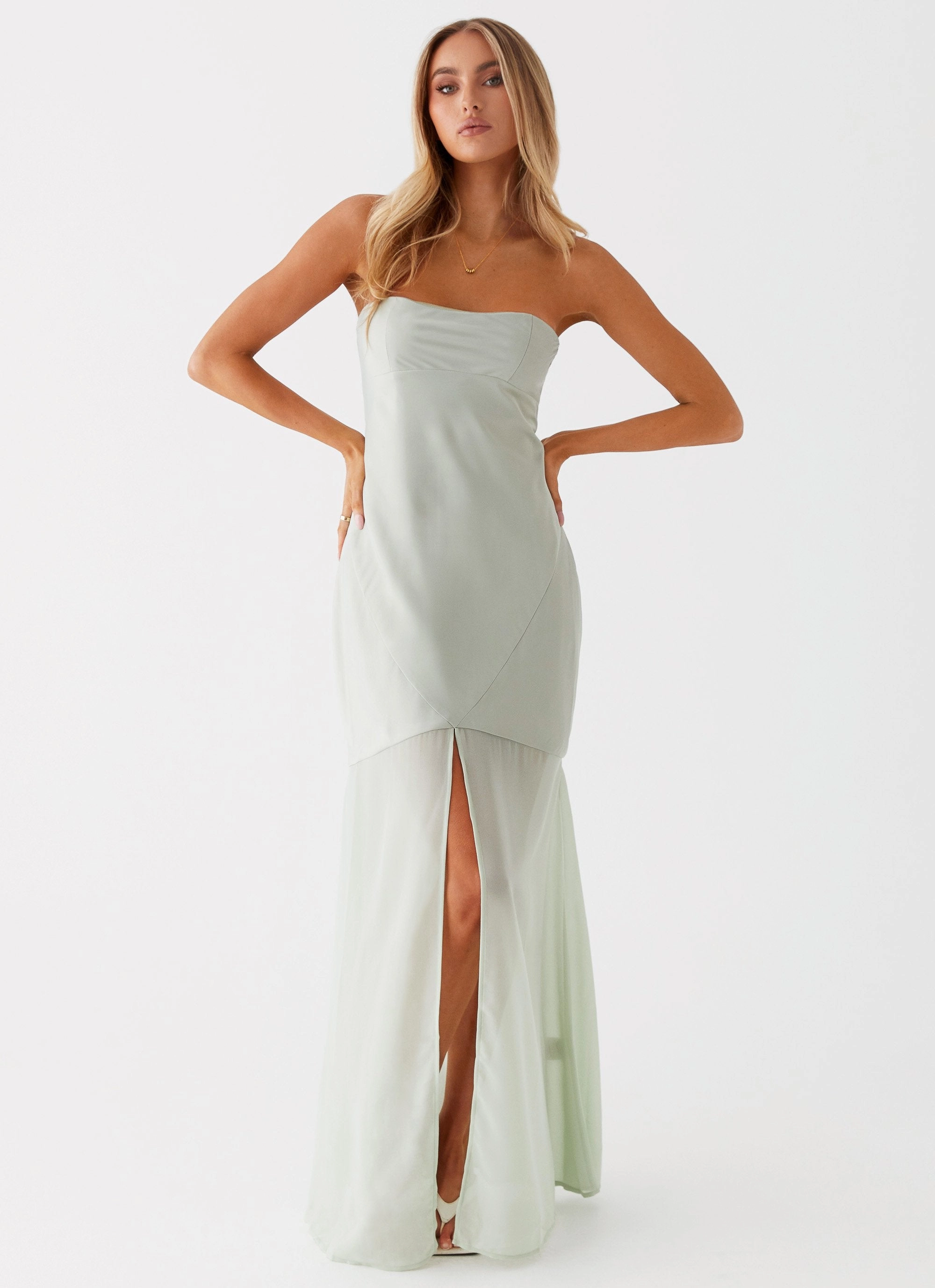Brea Maxi Dress - Sage Chic casual Urban appeal