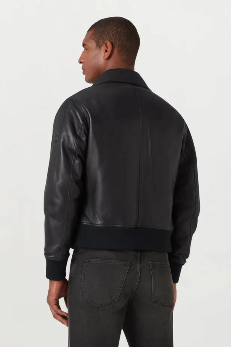 Pilot Jacket color block High Collar Structure