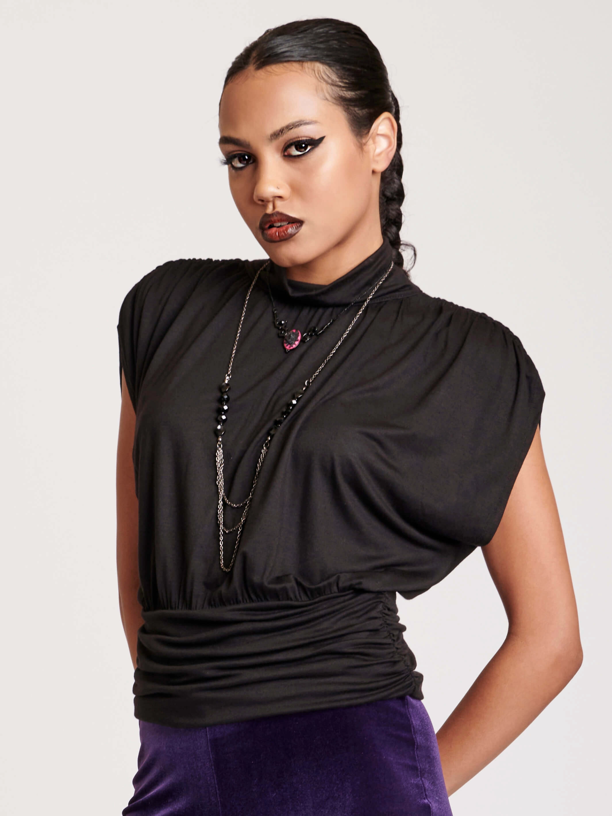 Comfy Apparel Vintage Shirred Top