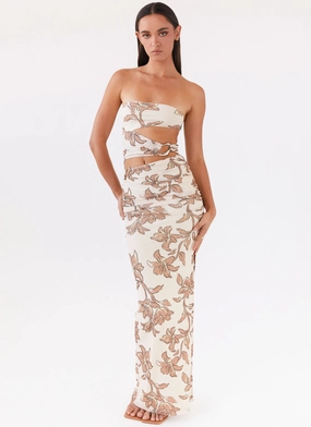 Korean Trend Into Pieces Mesh Maxi Dress - Hazel Bloom